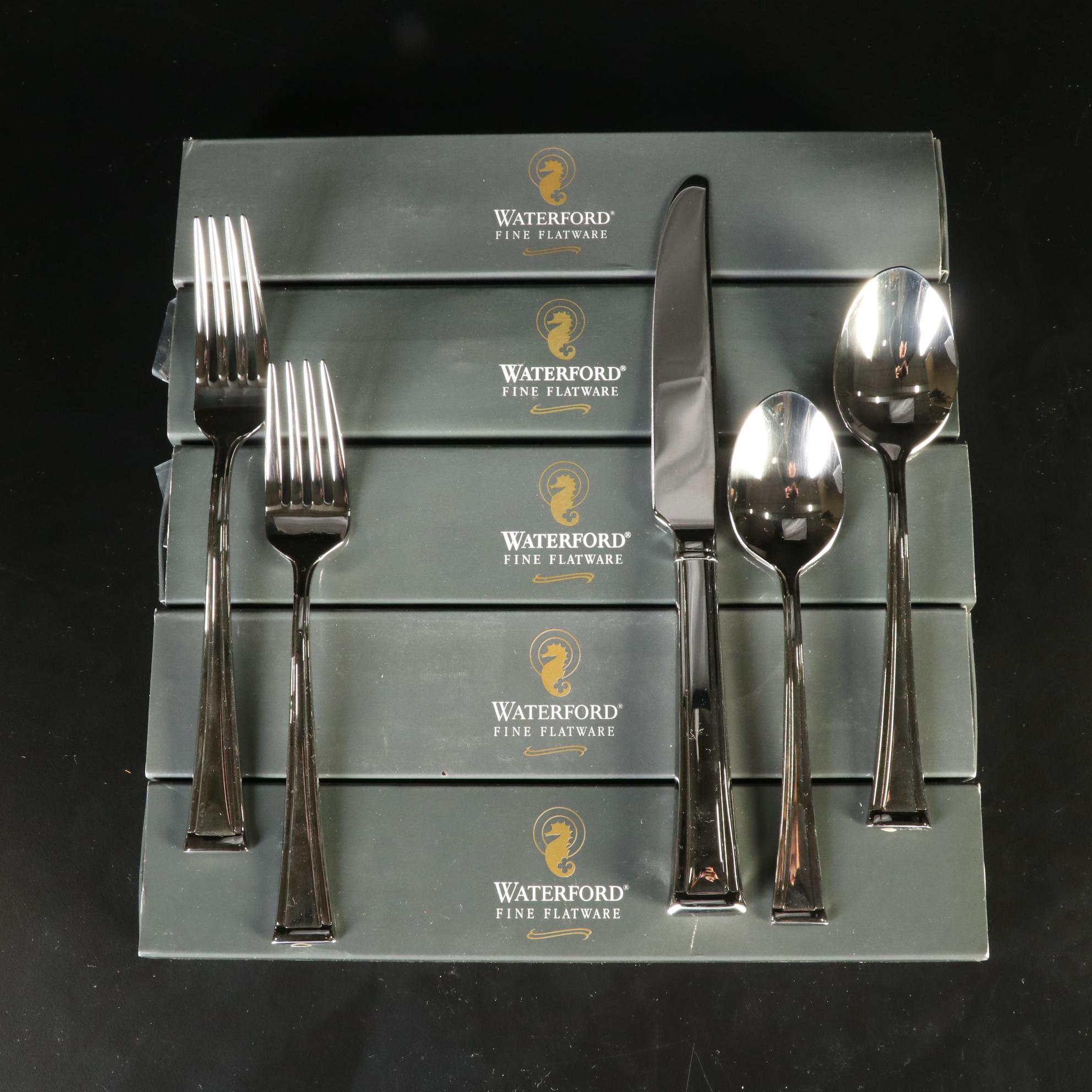 Waterford 18/10 Stainless Steel "Kilbarry" 5pc Flatware Sets