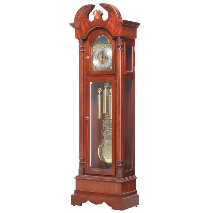 Sligh Centurian Collection Mahogany Grandfather Clock, Late 20th Century