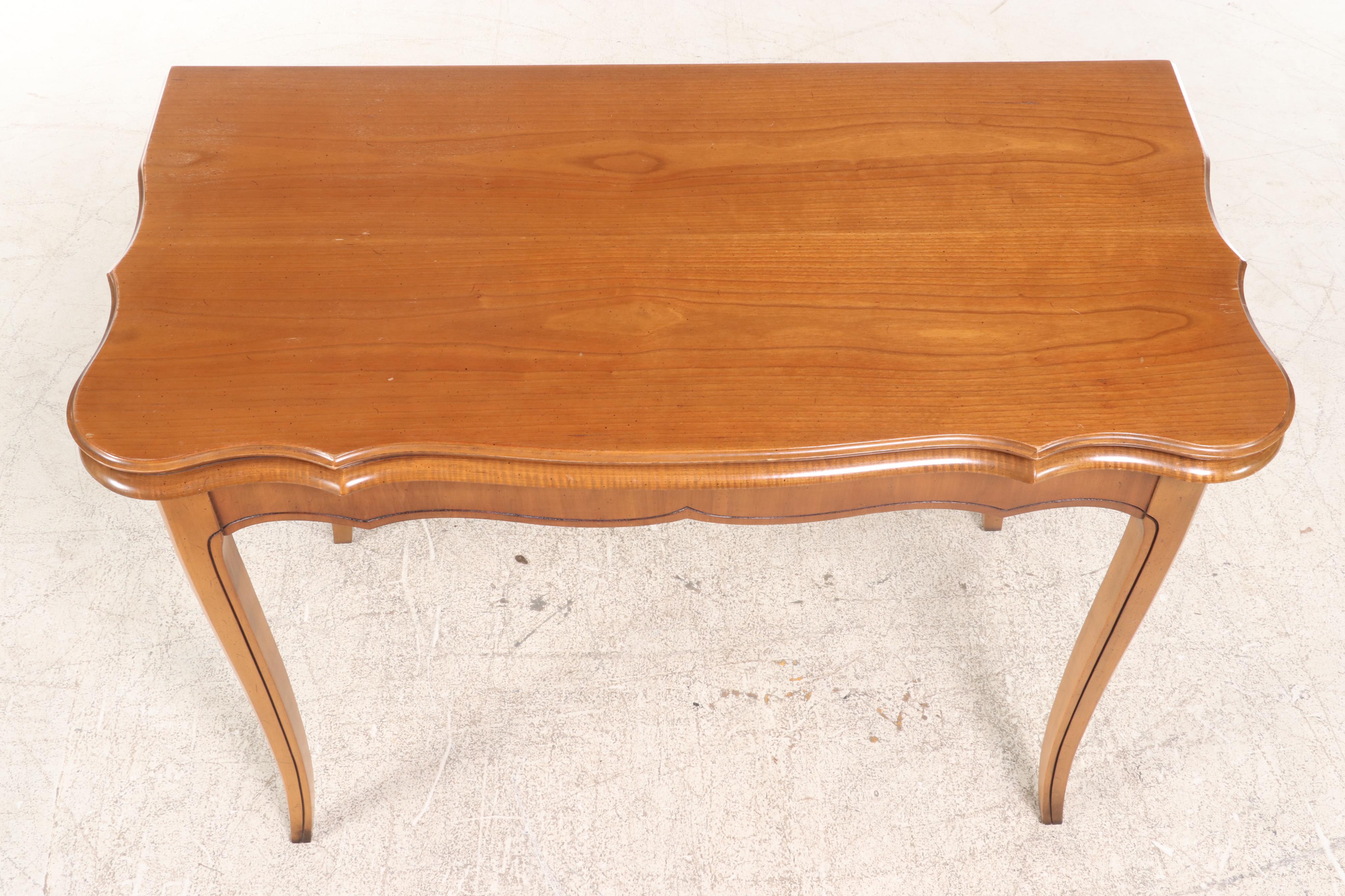 Extensole Corp. French Provincial Style Cherrywood Extending Games/Dining Table
