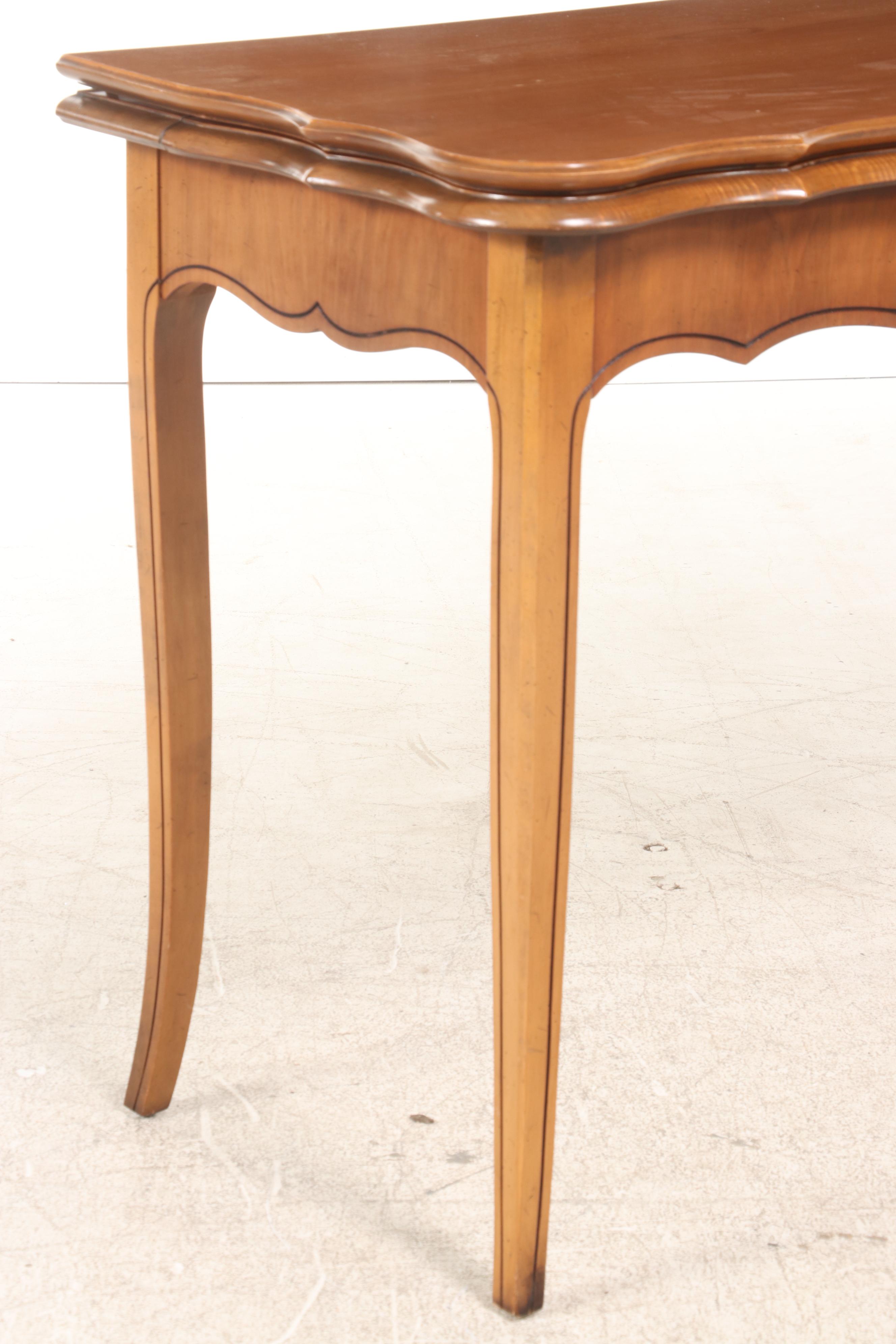 Extensole Corp. French Provincial Style Cherrywood Extending Games/Dining Table