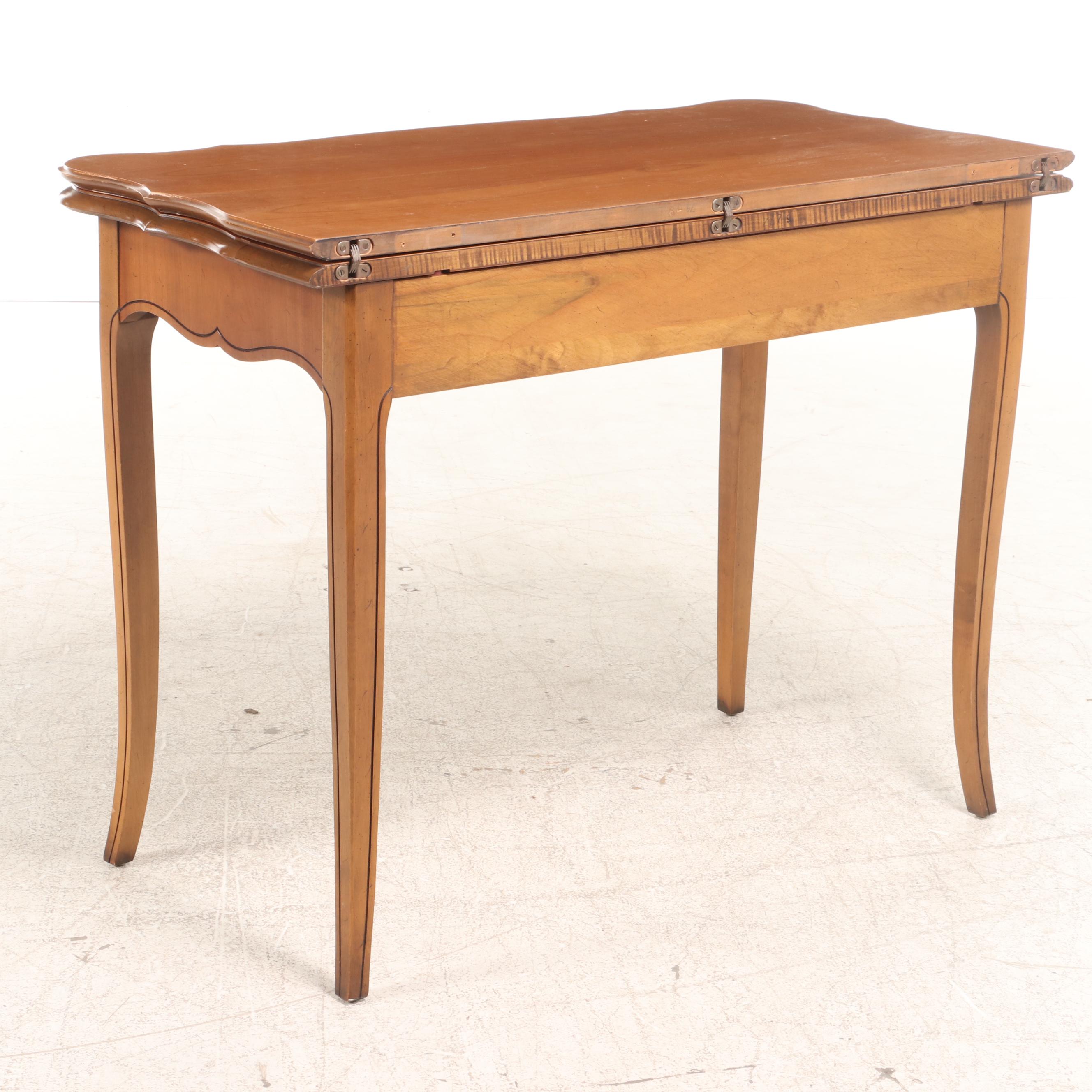 Extensole Corp. French Provincial Style Cherrywood Extending Games/Dining Table