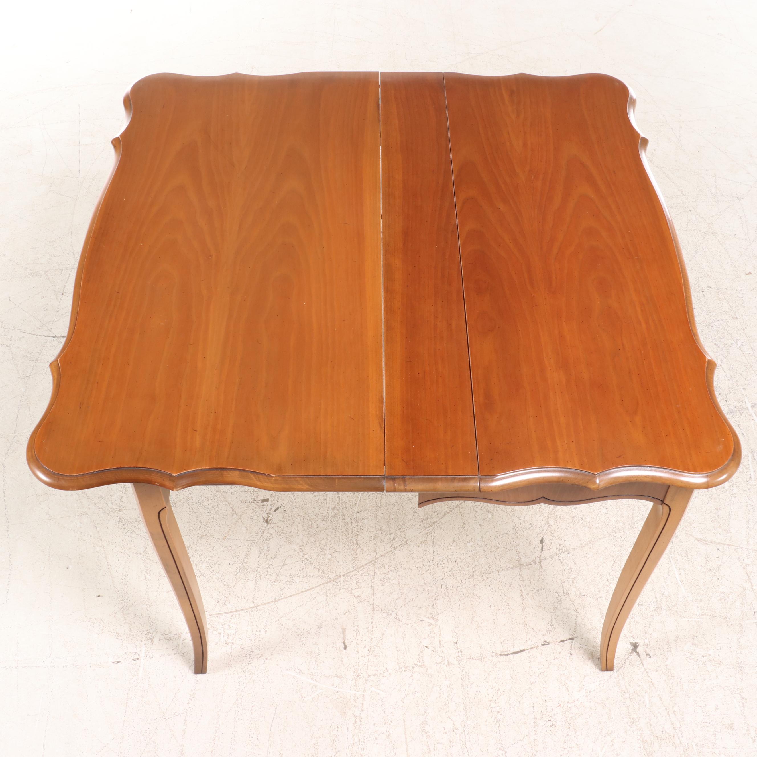 Extensole Corp. French Provincial Style Cherrywood Extending Games/Dining Table