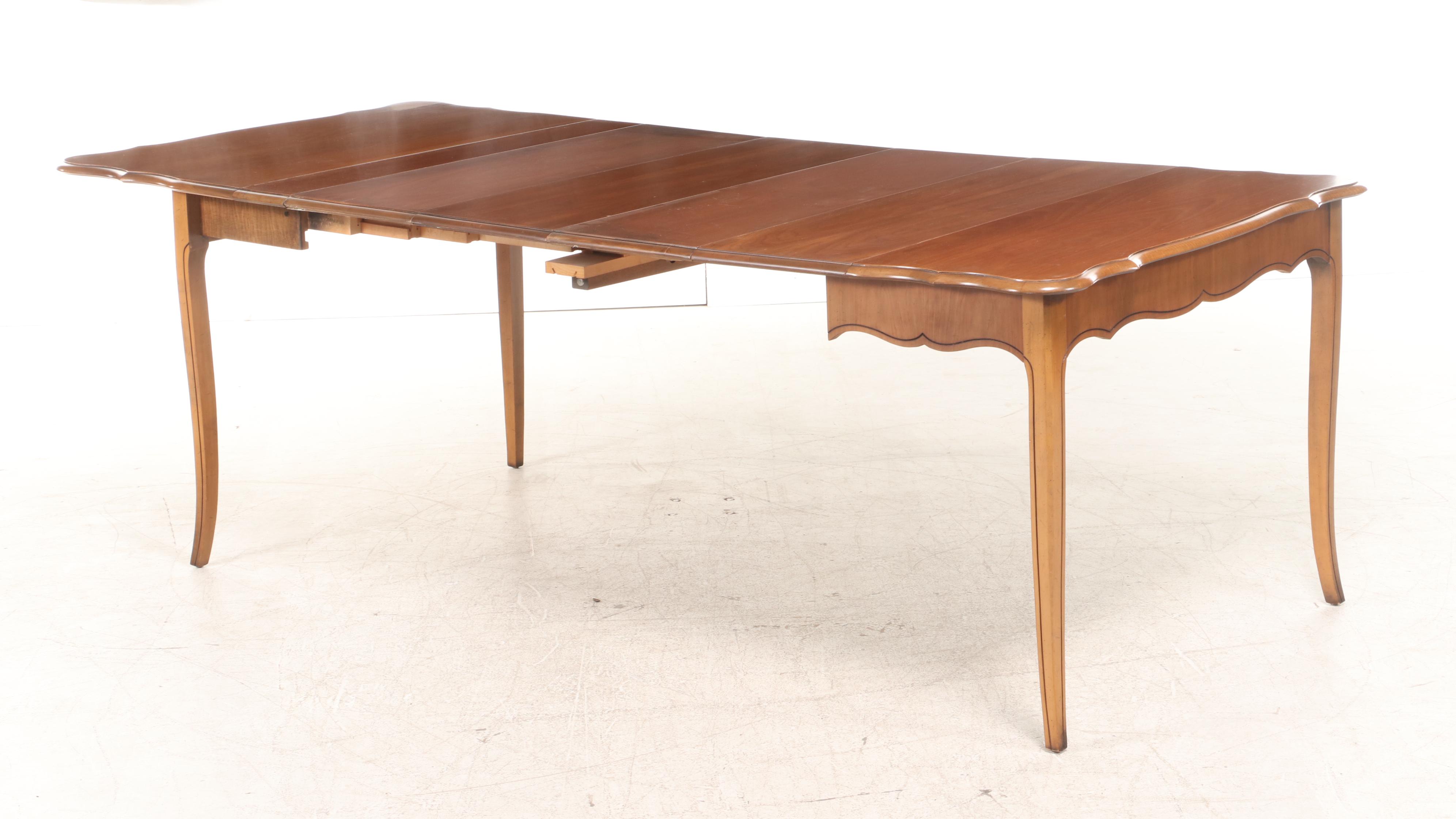 Extensole Corp. French Provincial Style Cherrywood Extending Games/Dining Table