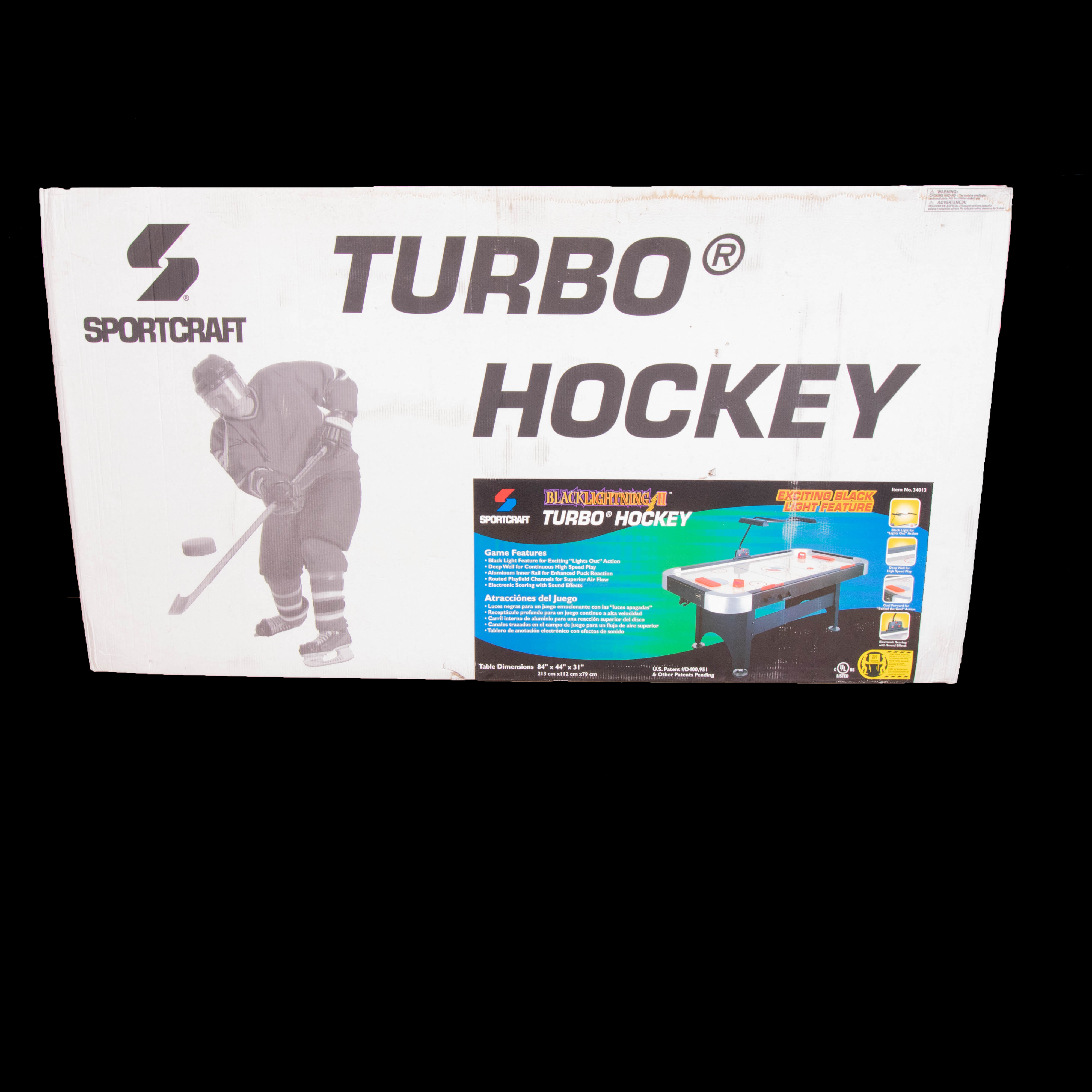 Sportcraft 7' Air Hockey Table with Electronic Scorer in Original Packaging