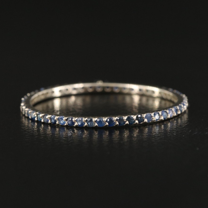 14K Sapphire Eternity Band