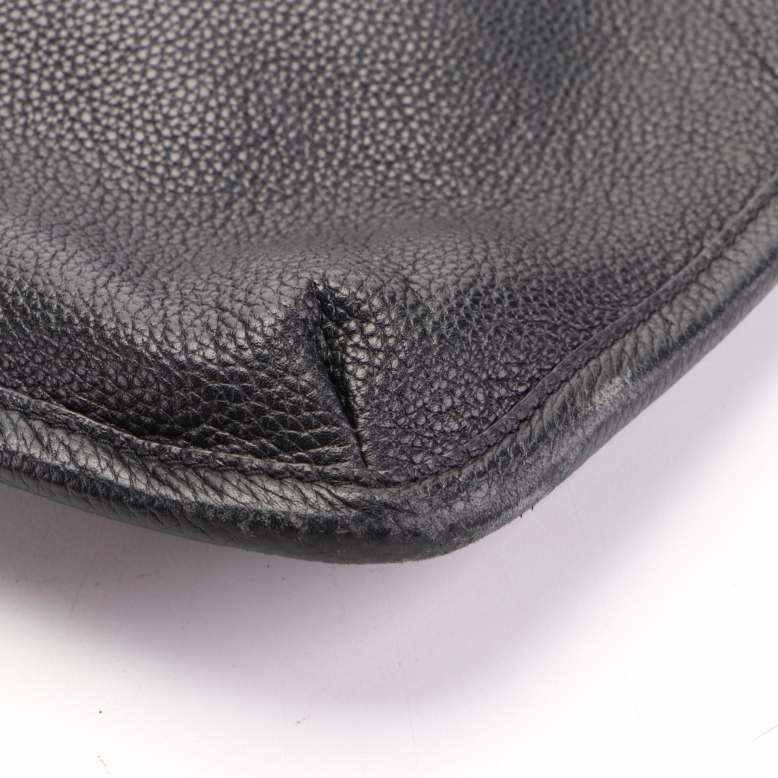 Tory Burch Convertible Tote in Black Pebbled Leather