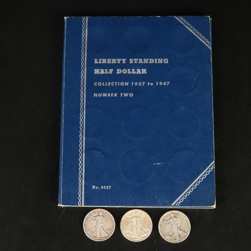 Twenty-Nine Walking Liberty Half Dollars, 1937 - 1947