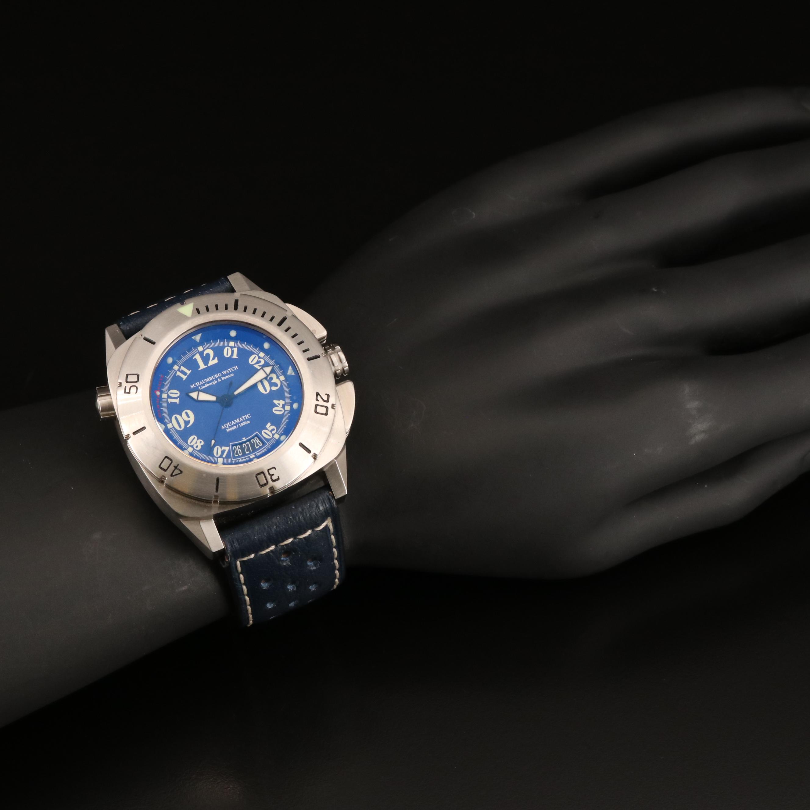 Schaumburg Watch Lindberg & Benson Aquamatic  Stainless Steel Watch