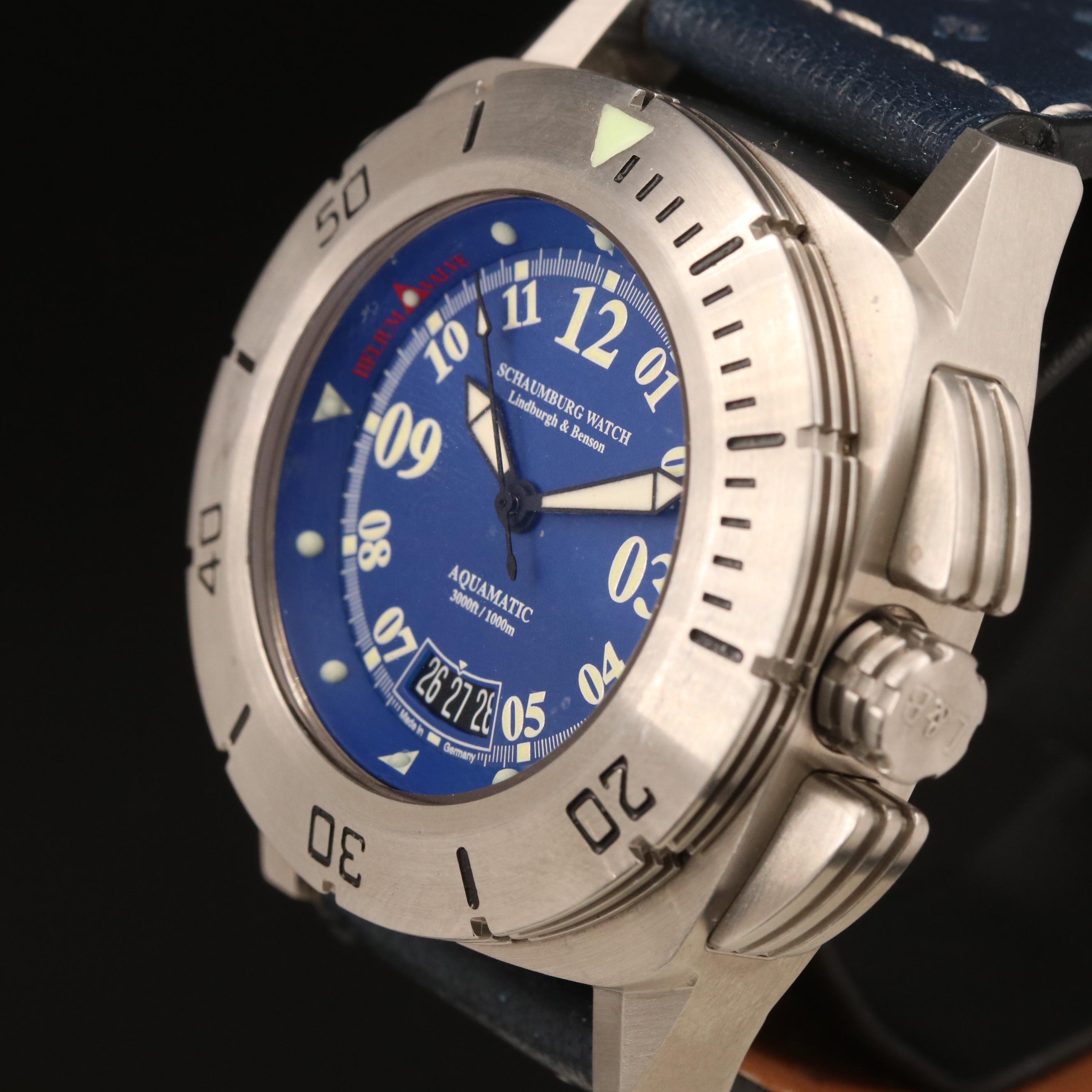 Schaumburg Watch Lindberg & Benson Aquamatic  Stainless Steel Watch