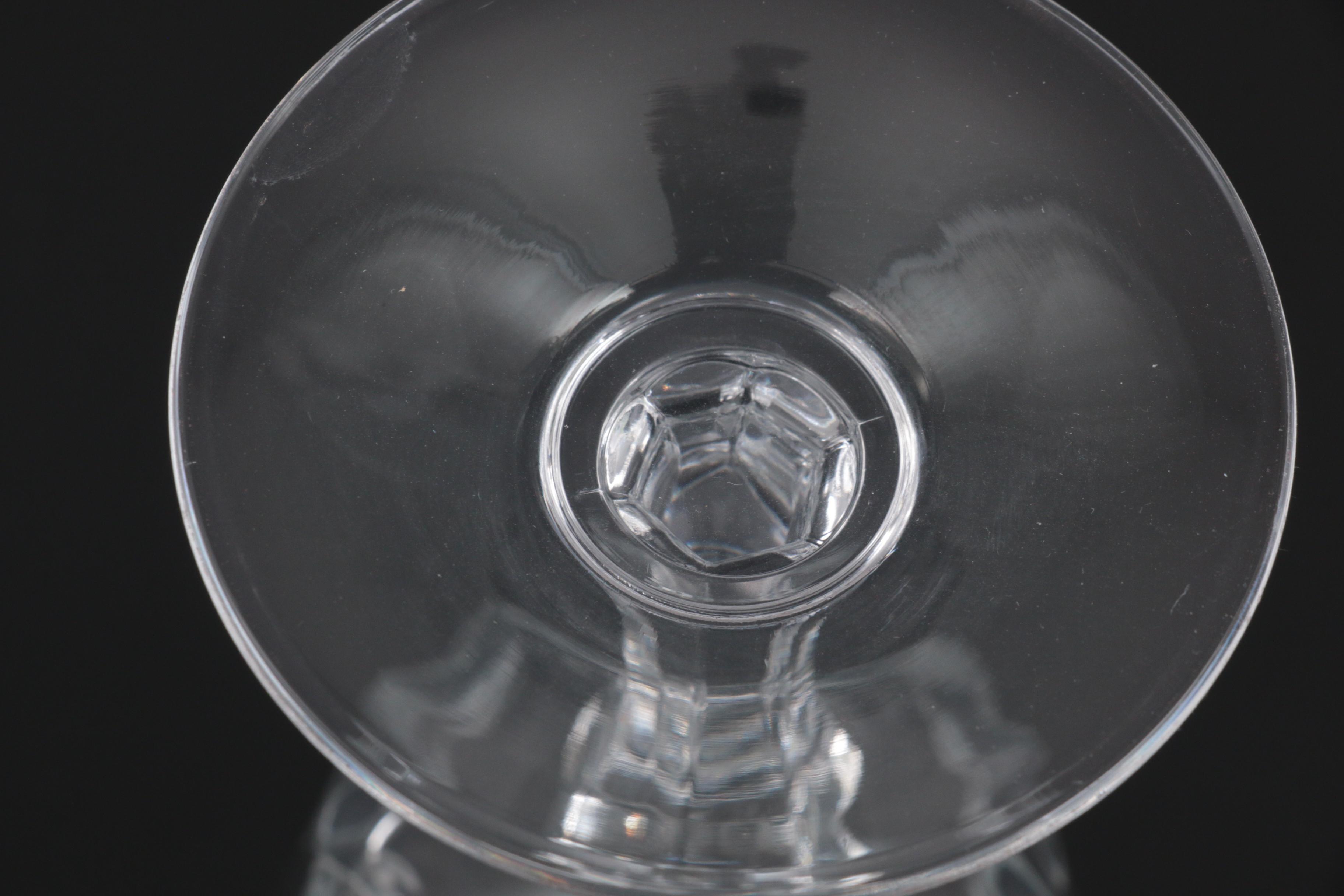 Arcoroc "Lancer" Crystal Stemware with Cocktail and Drinking Glasses