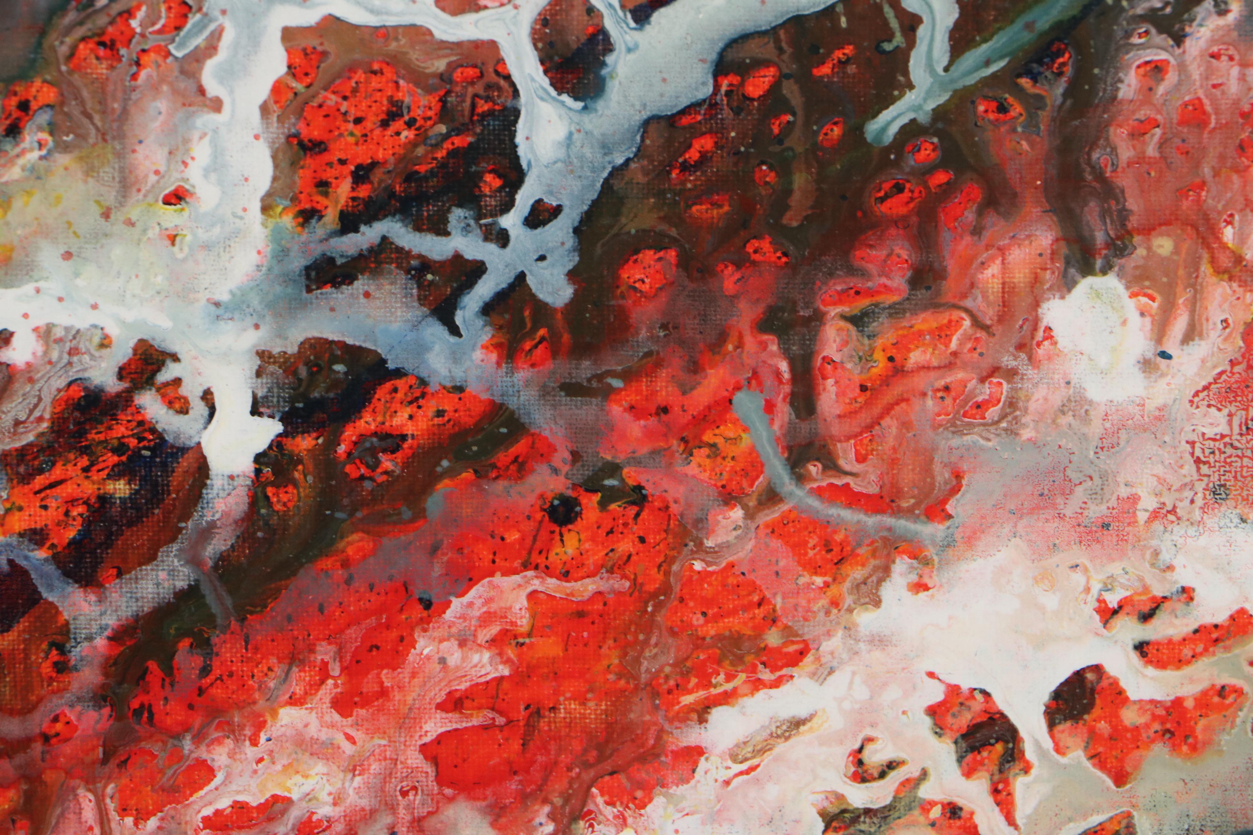 Paul Feight Abstract Acrylic Painting, 2020