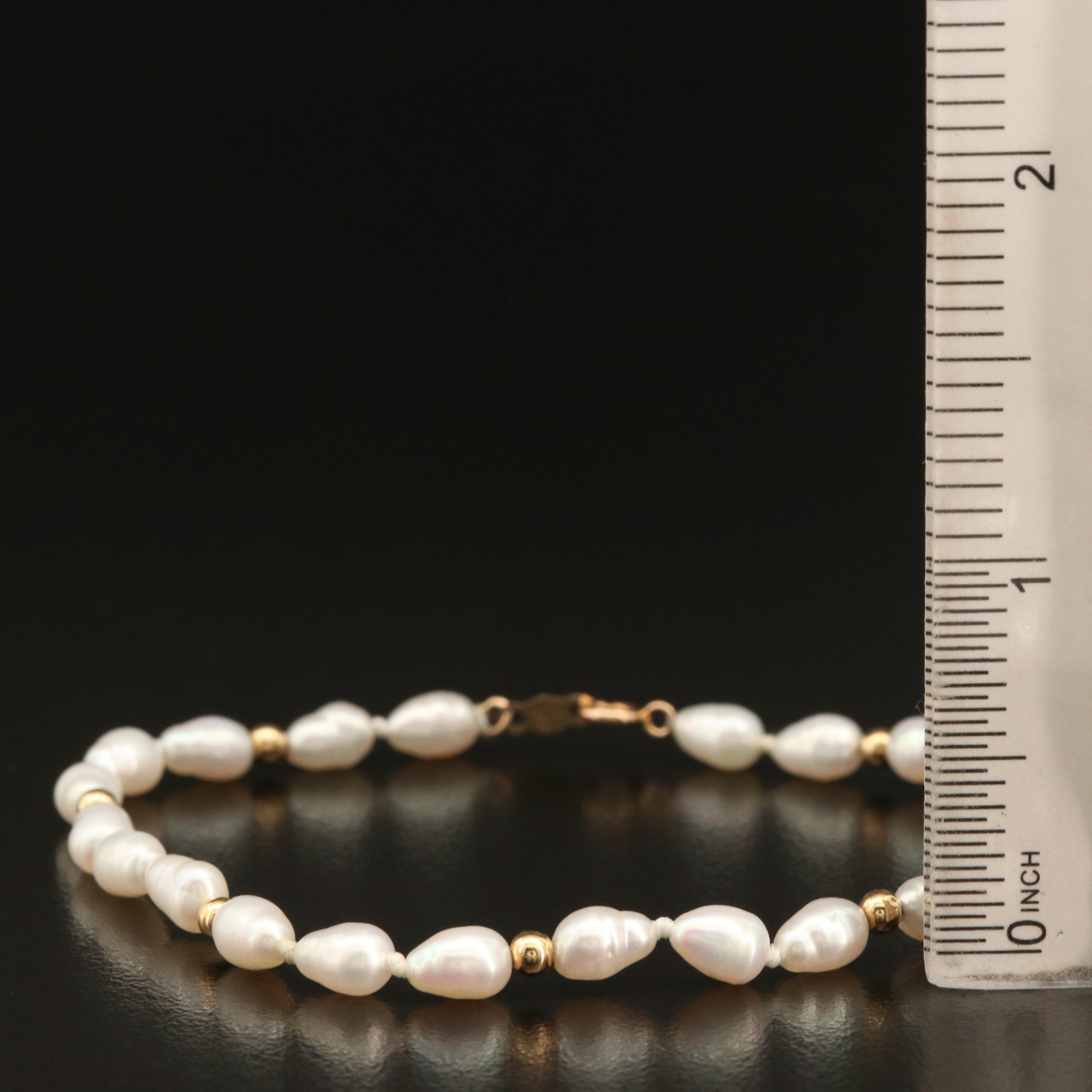 14K Pearl Bracelet