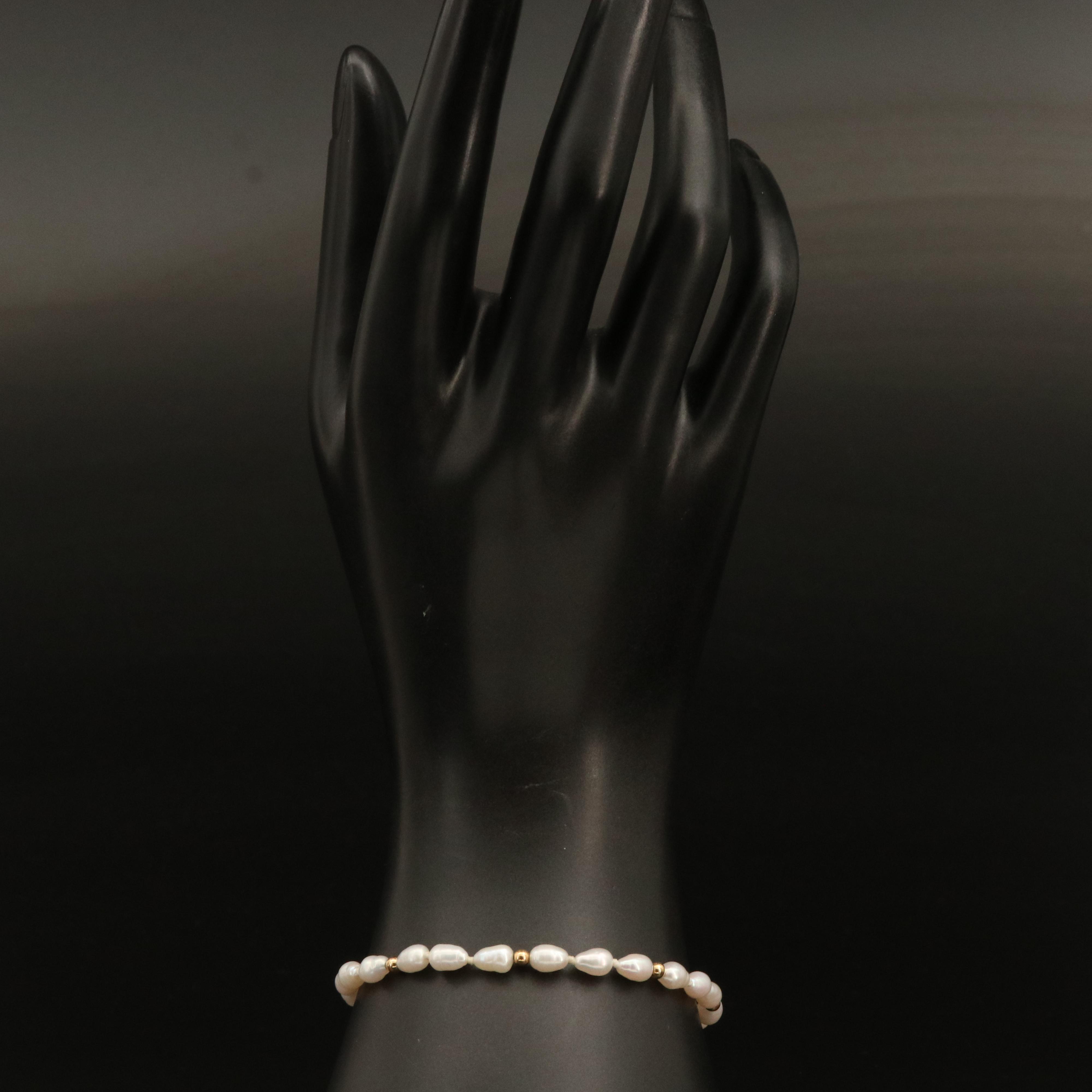 14K Pearl Bracelet