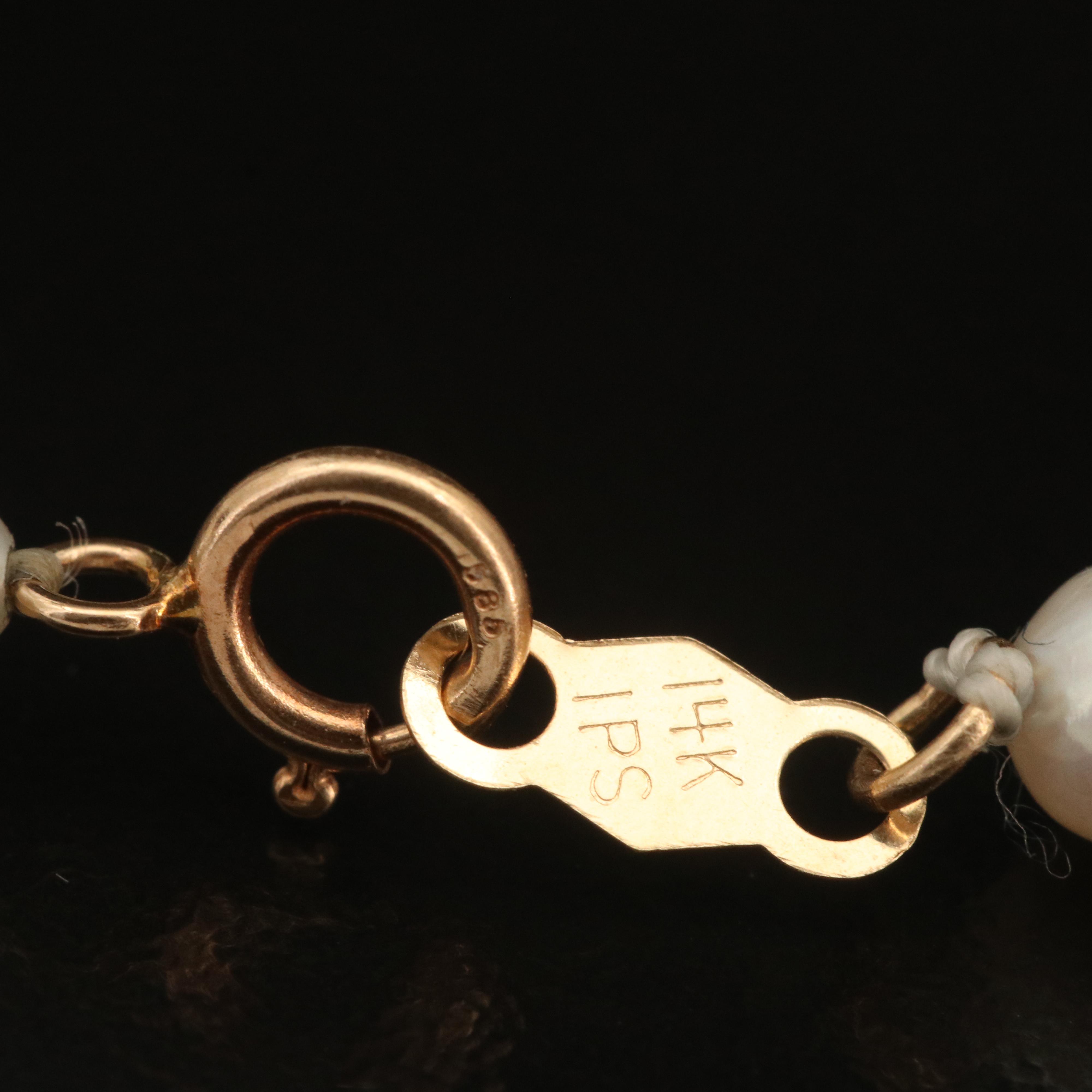 14K Pearl Bracelet