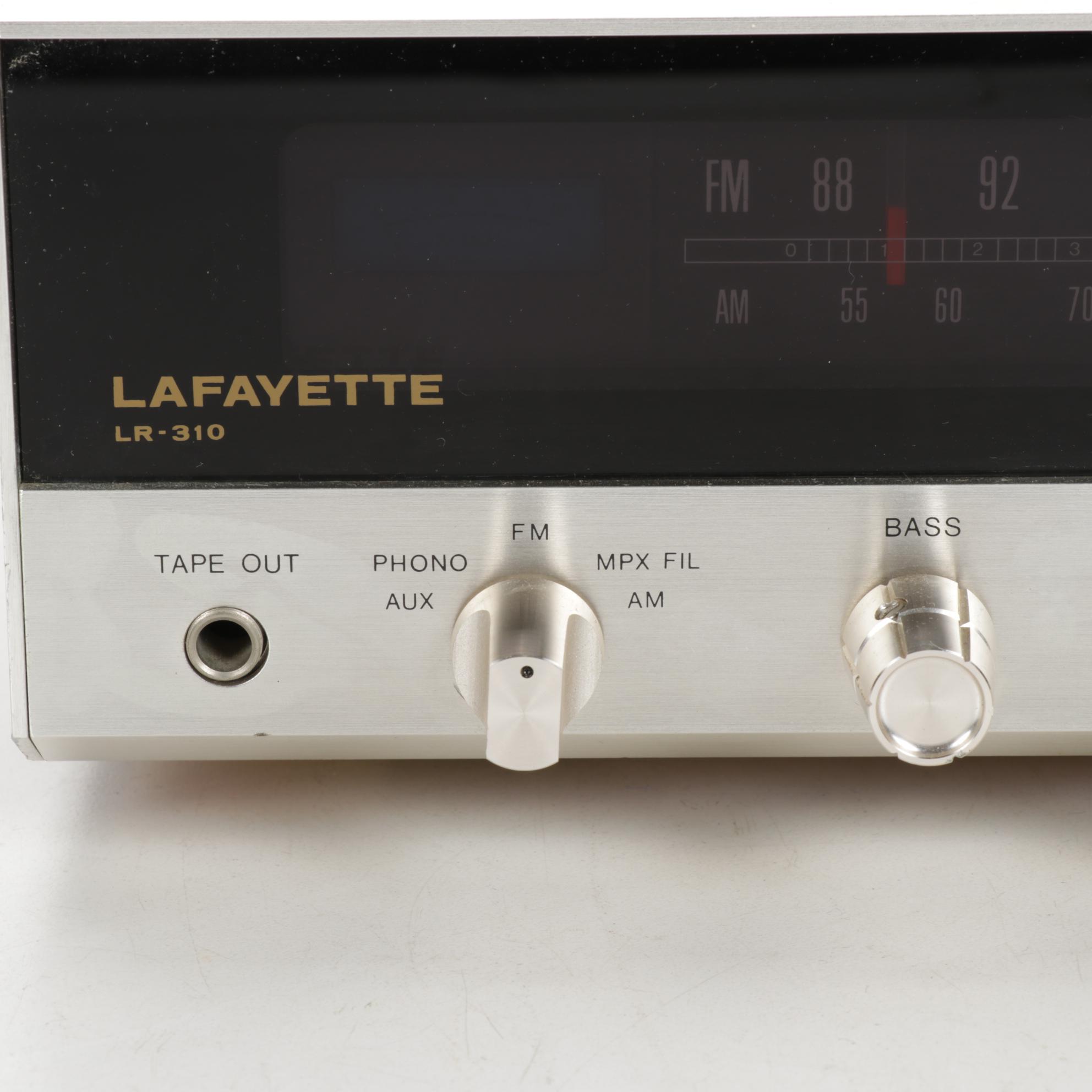 Lafayette LR-310 AM/FM Receiver and Pioneer Equalizer
