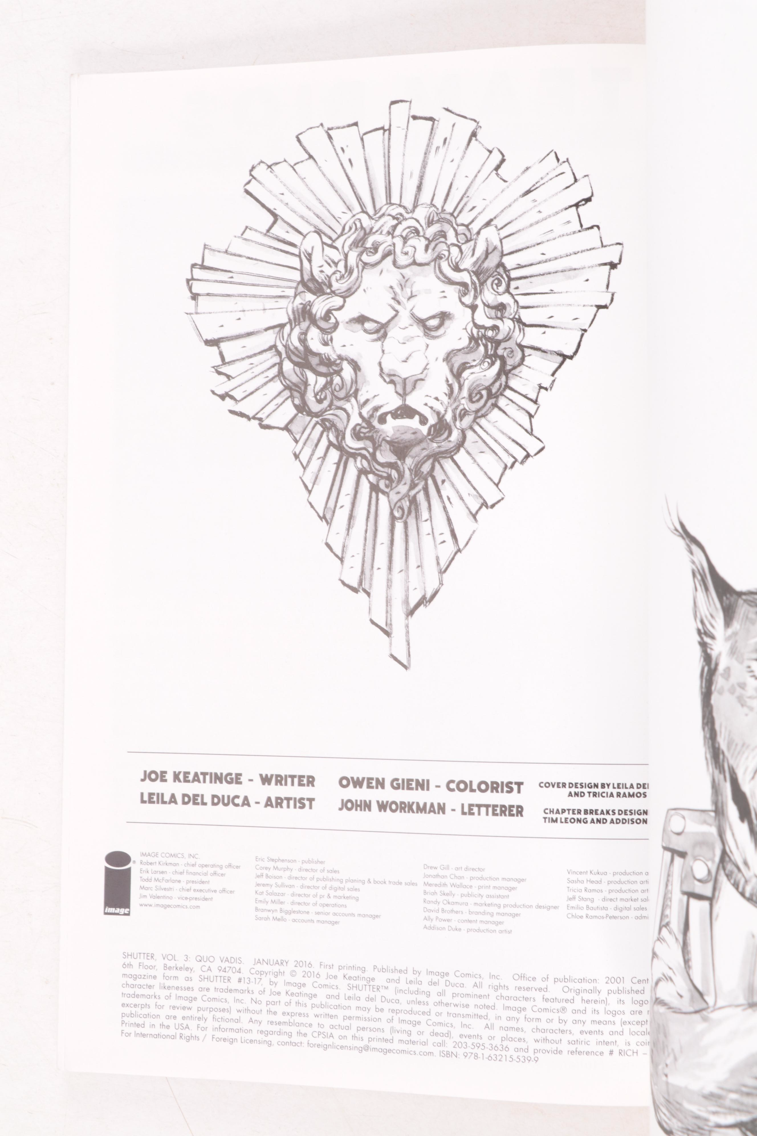 Modern Age "Shutter" and "Deadly Class" Graphic Novels, 2015–2017