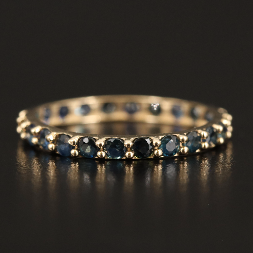 14K Sapphire Eternity Band