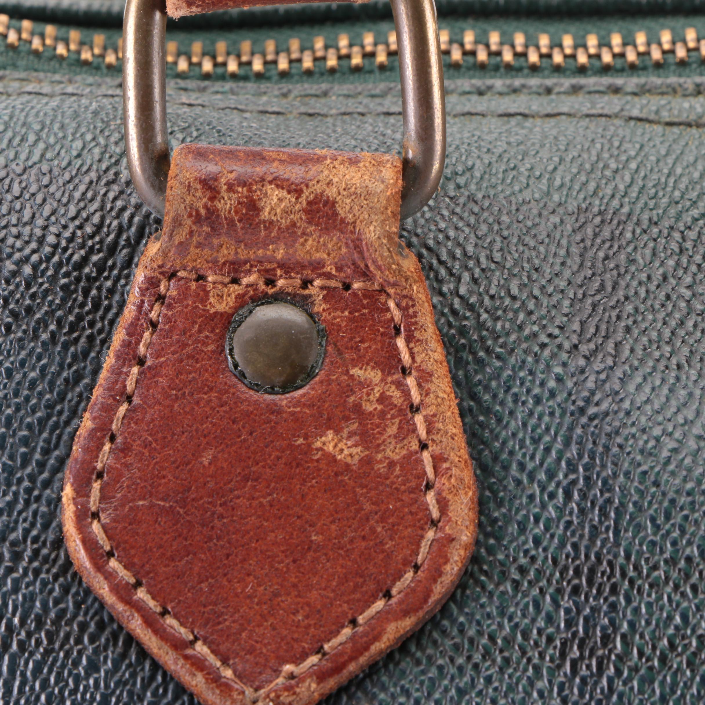 Polo Ralph Lauren Boston Bag in Blackwatch Plaid Coated Canvas with Leather Trim