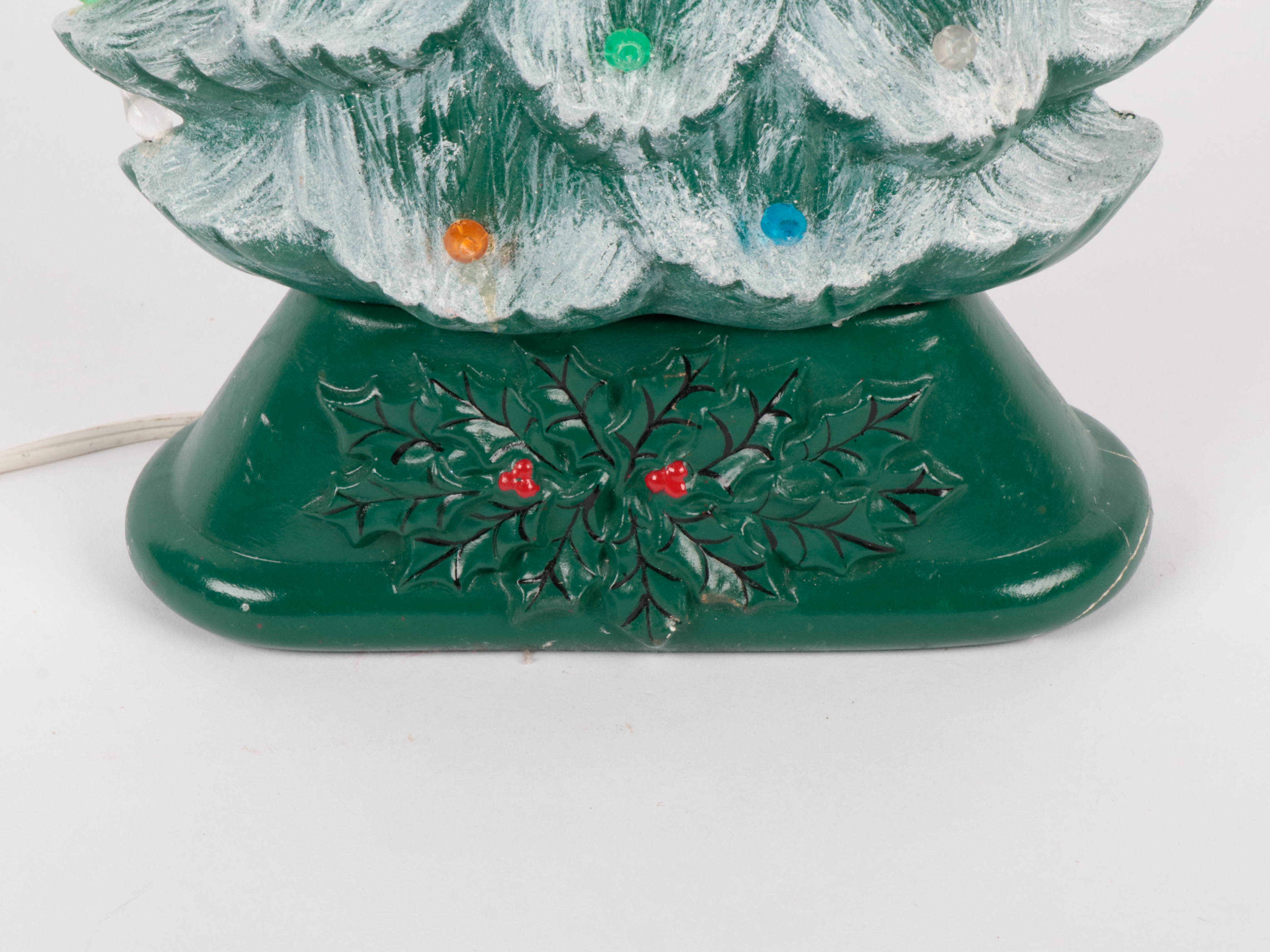 Ceramic Christmas Tree Light, Mid to Late 20th Century