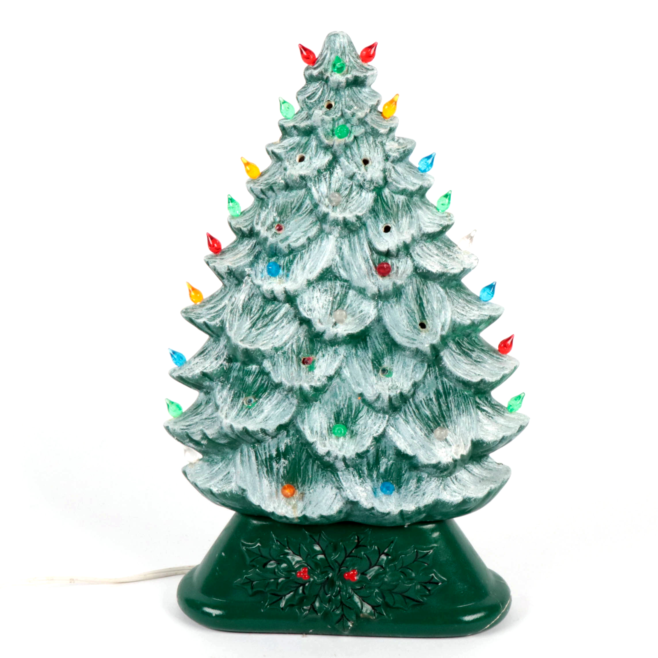 Ceramic Christmas Tree Light, Mid to Late 20th Century