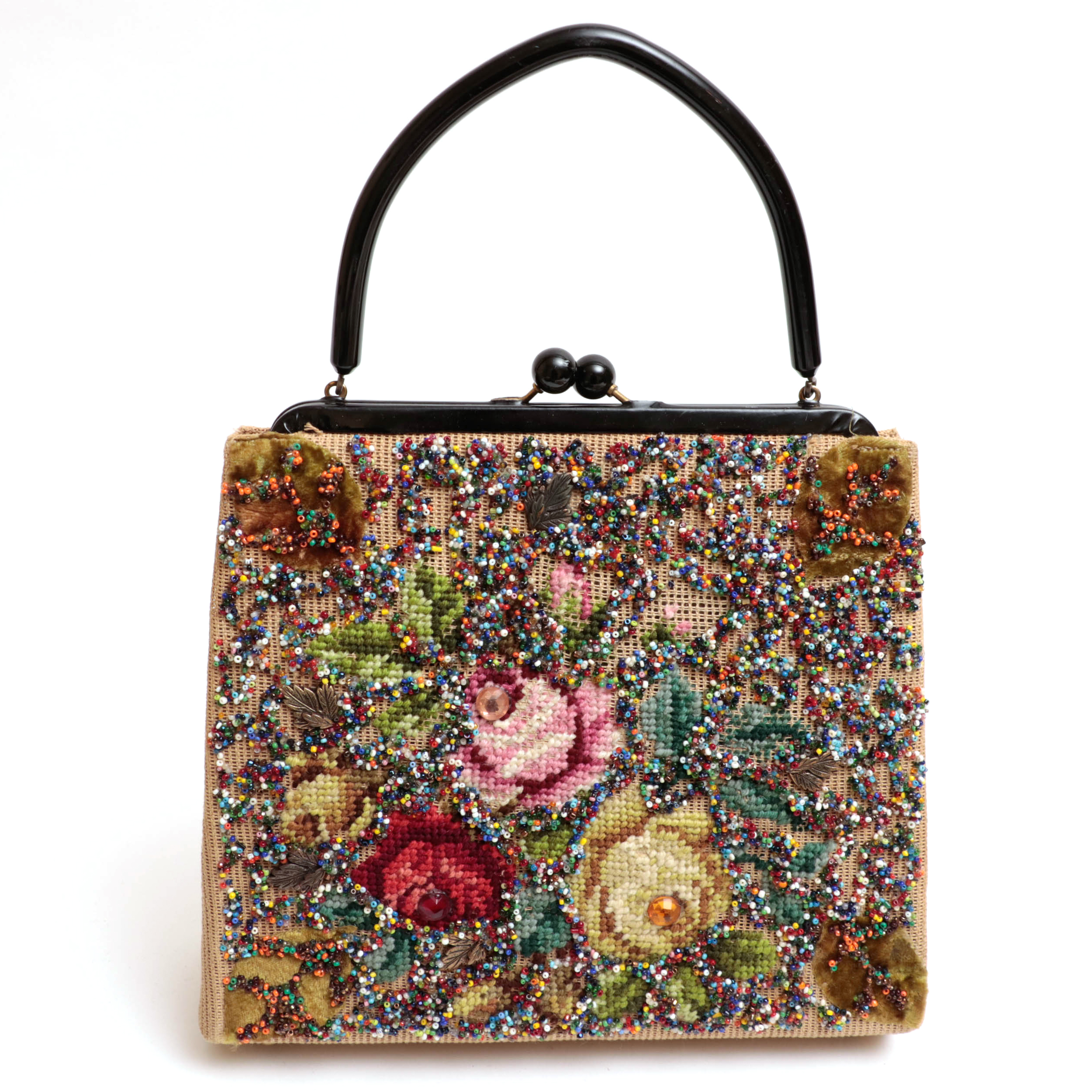 Souré, Genung's, Union Made and Other Handbags, Hats and Crocheted Gloves