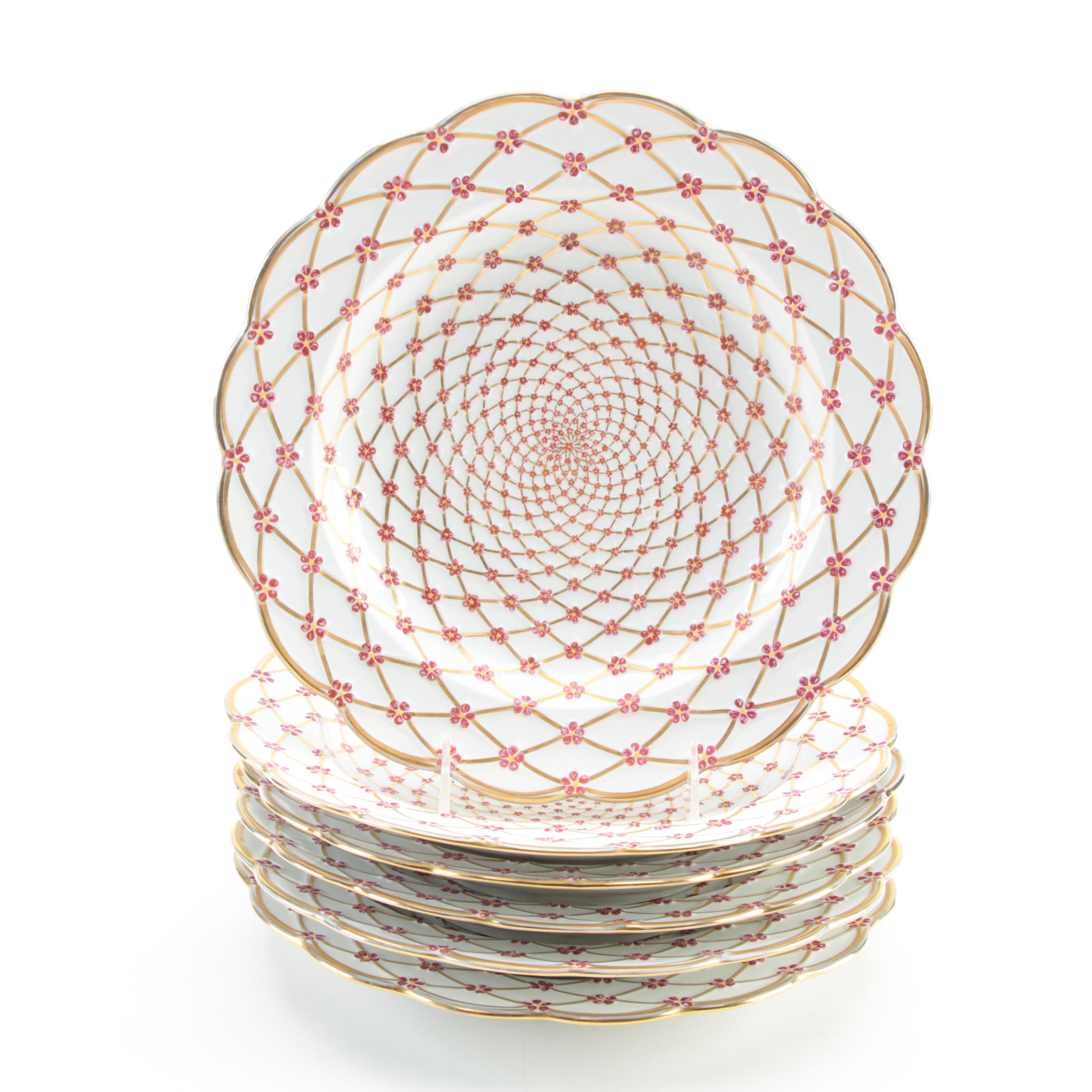 Haviland Limoges for MMA Reproduction Russian Empress Porcelain Plates