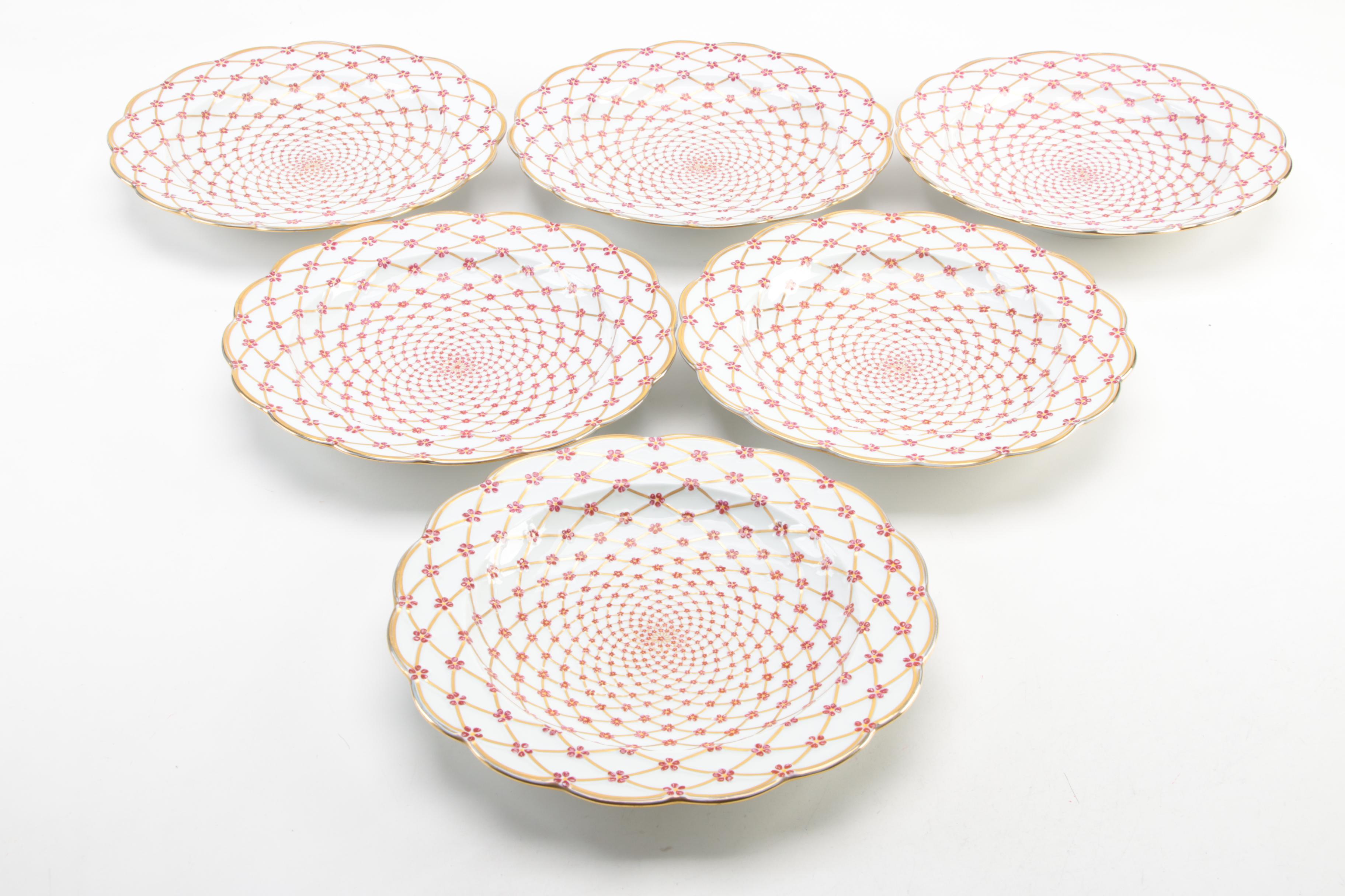 Haviland Limoges for MMA Reproduction Russian Empress Porcelain Plates