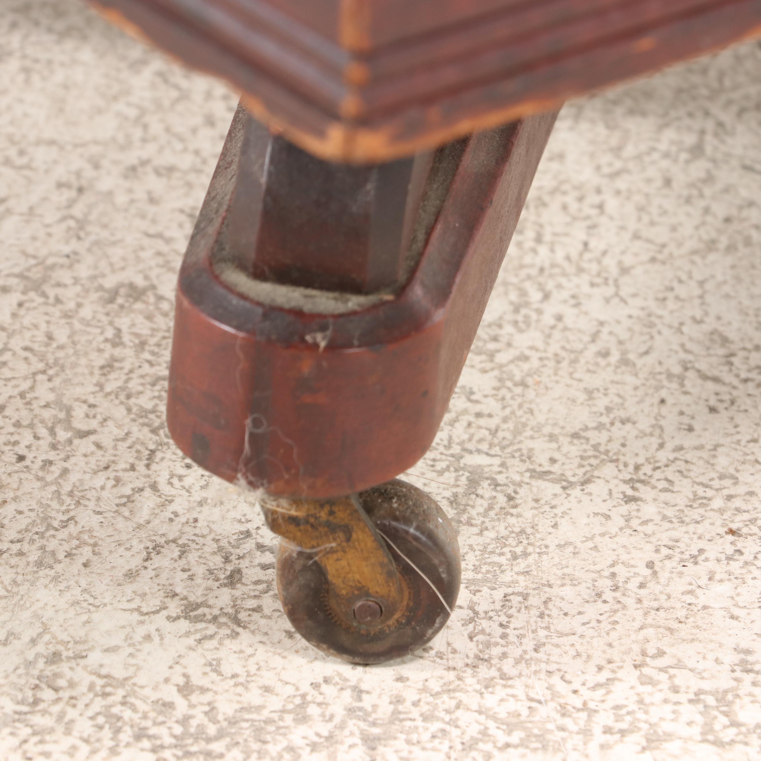 American Innovative Three-Tier Revolving Bookcase, circa 1900