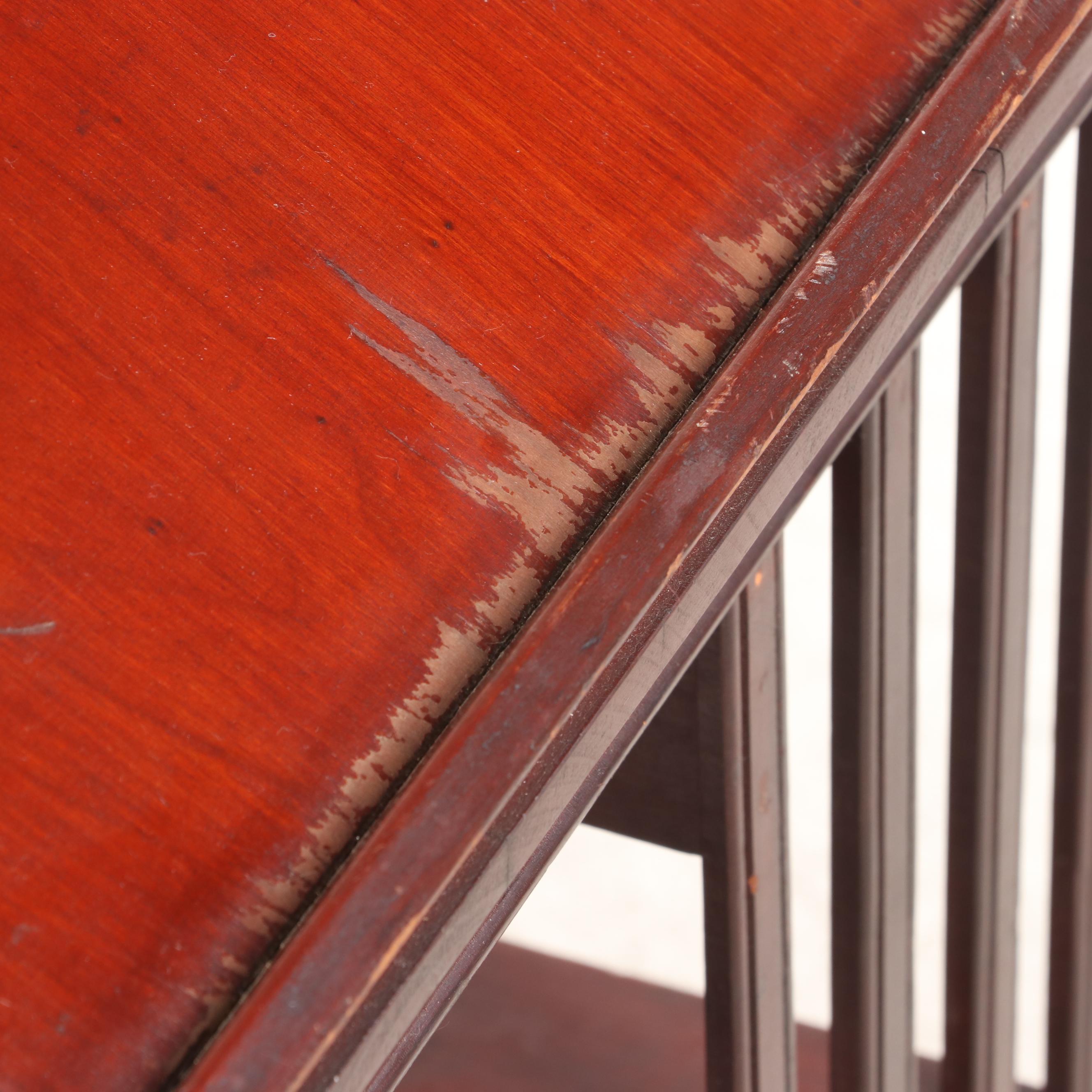 American Innovative Three-Tier Revolving Bookcase, circa 1900