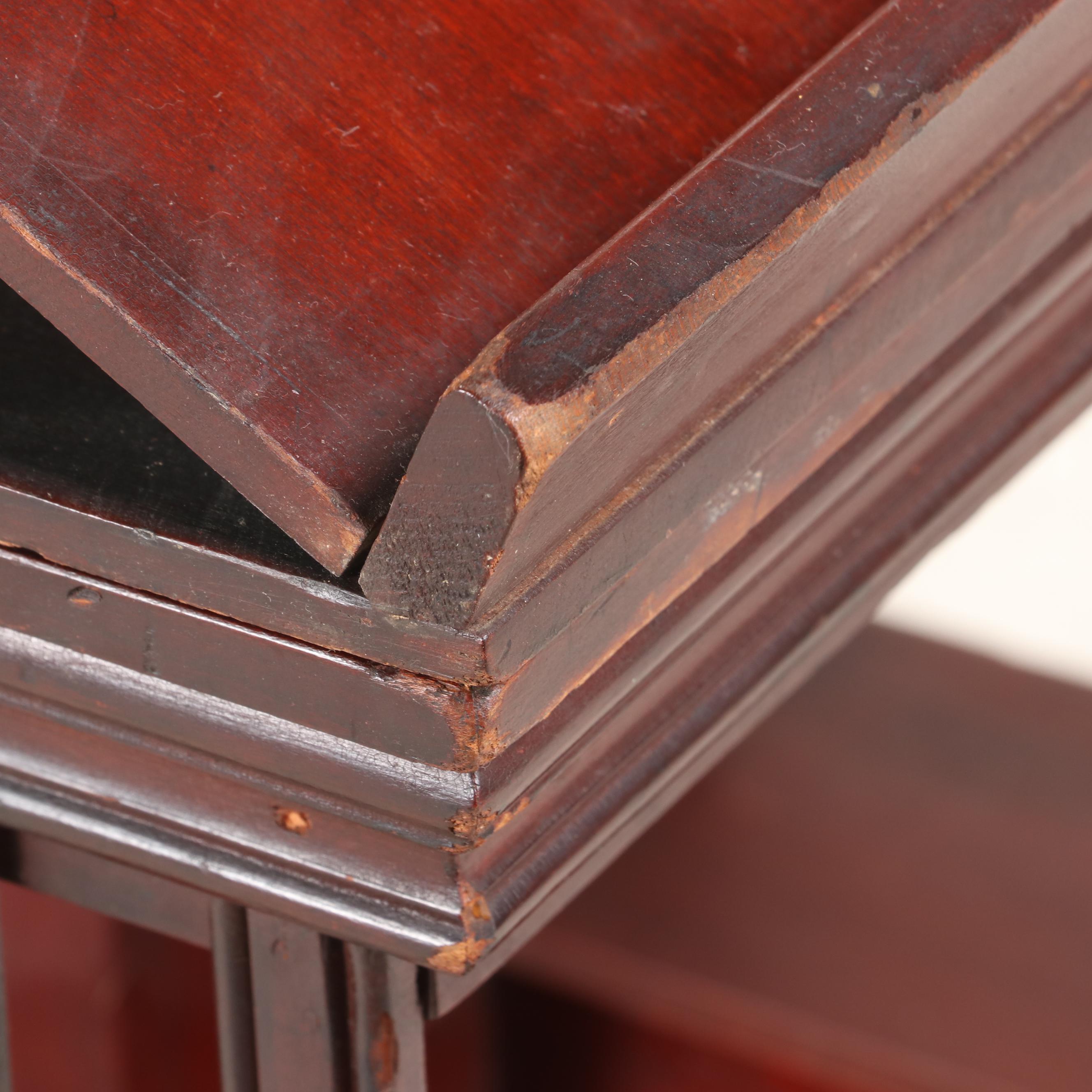 American Innovative Three-Tier Revolving Bookcase, circa 1900