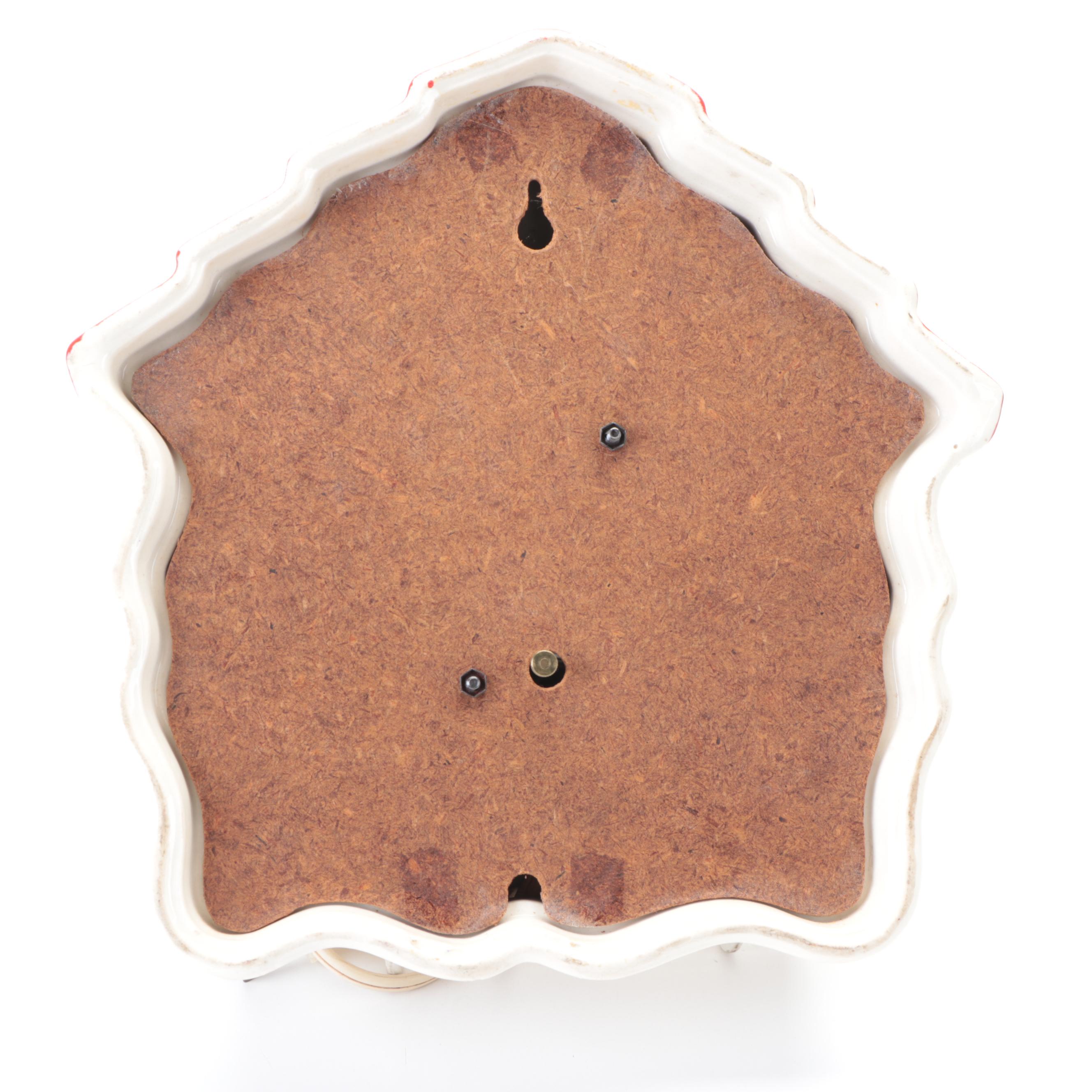 Hull Pottery "Little Red Riding Hood" Ceramic Wall Clock, Mid-20th Century