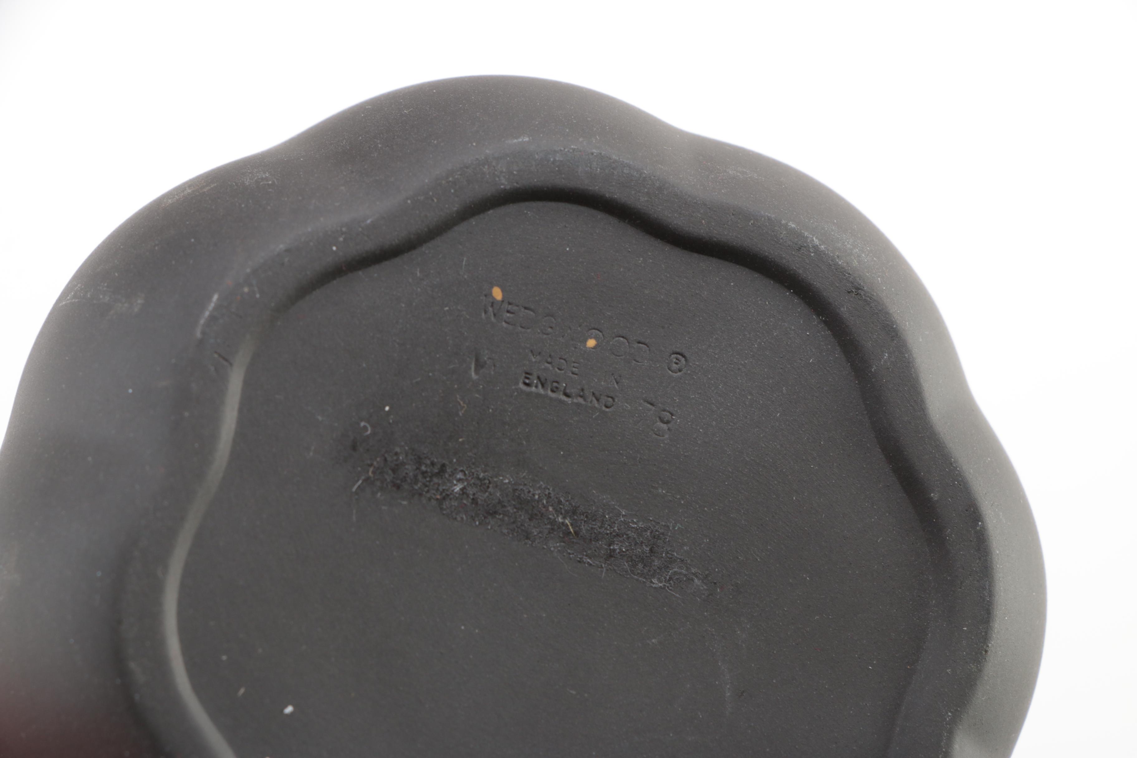 Wedgwood "Egyptian Collection" Black Jasperware Trinket Boxes