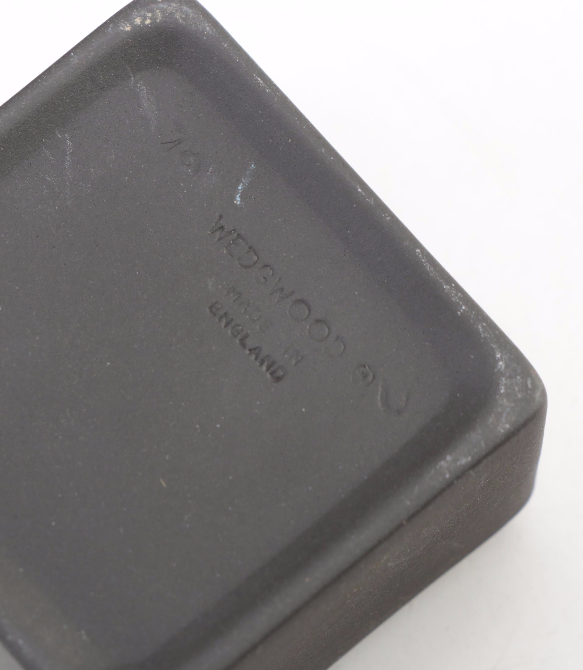 Wedgwood "Egyptian Collection" Black Jasperware Trinket Boxes