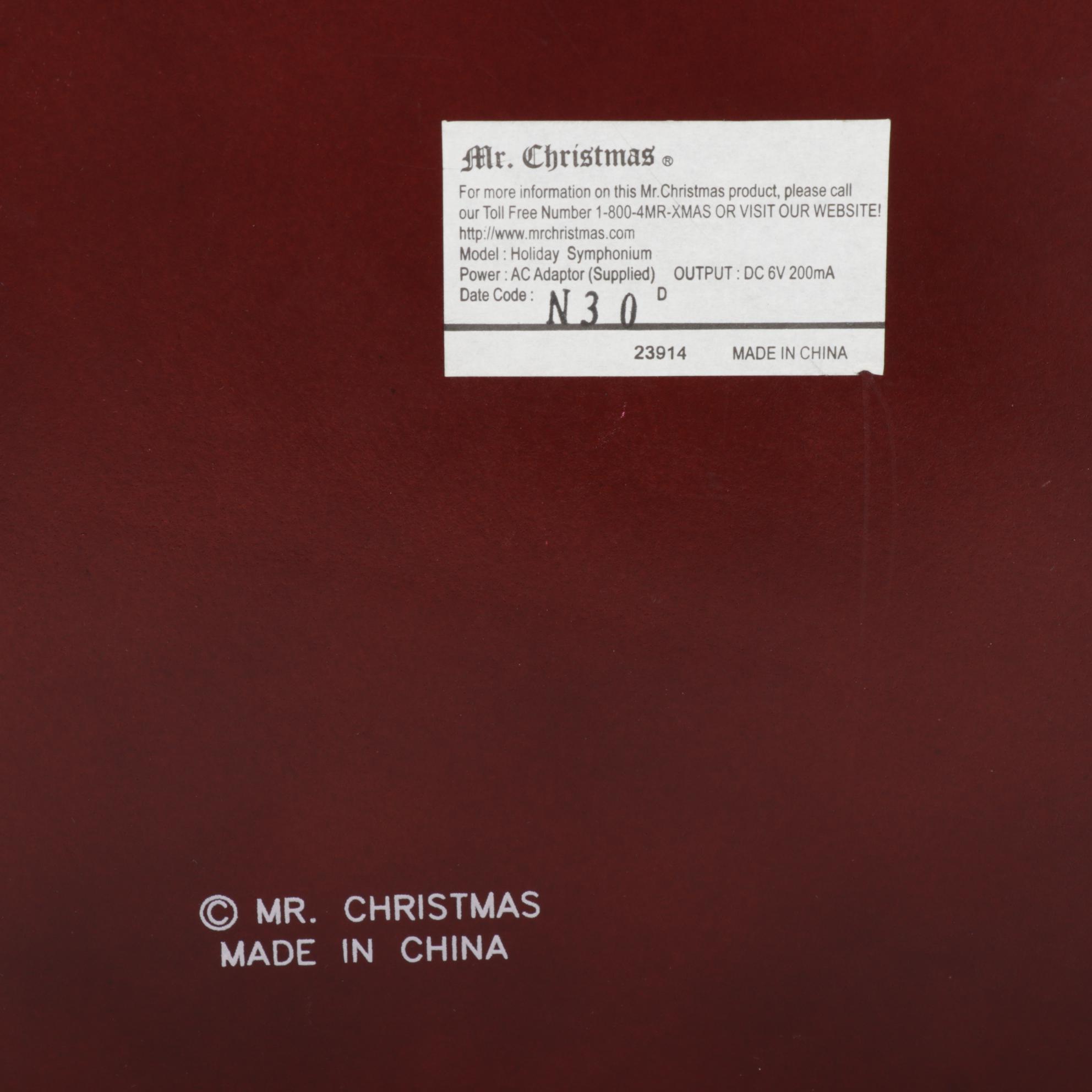 Mr. Christmas "Holiday Symphonium" Electric Music Box