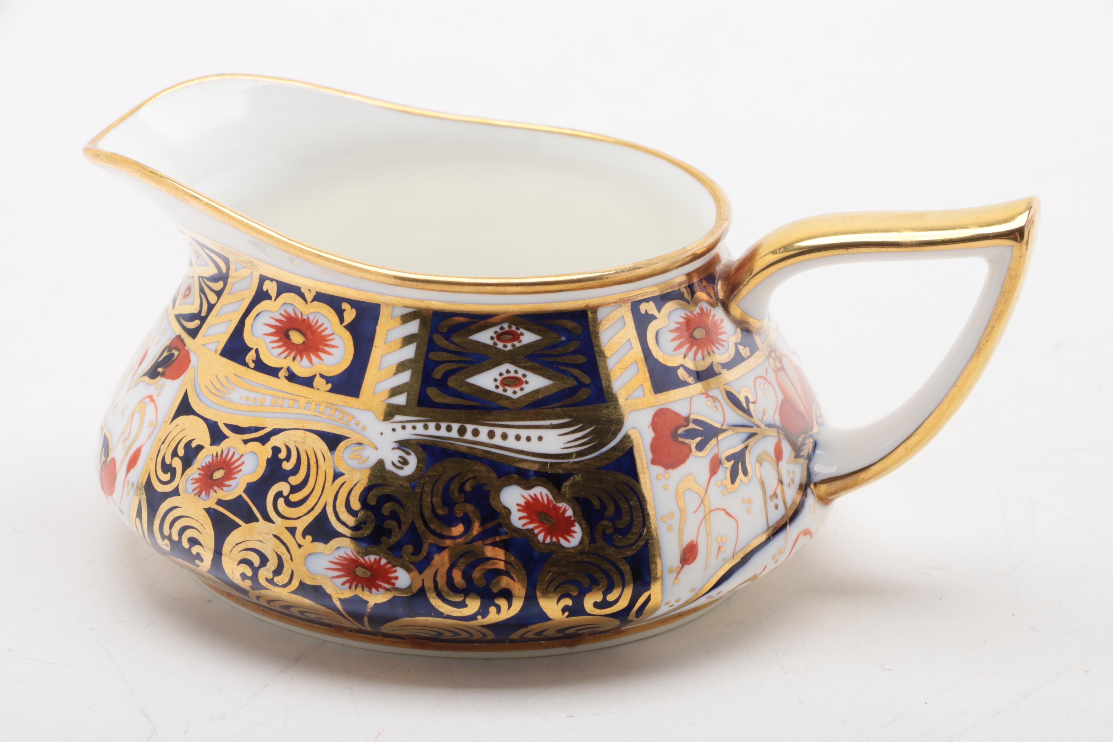 Minton "Imari" Porcelain Creamer and Sugar, Early 20th Century