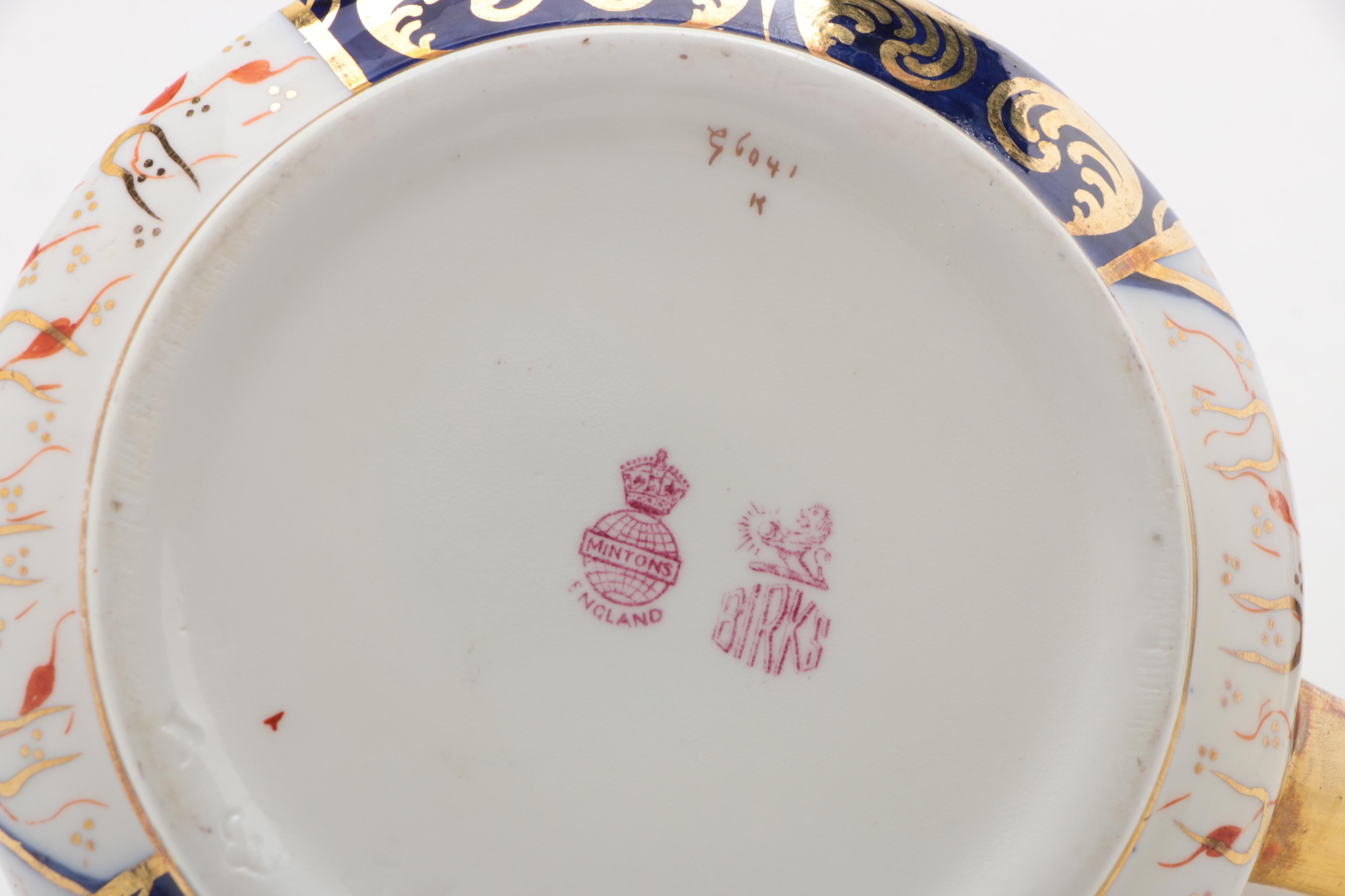 Minton "Imari" Porcelain Creamer and Sugar, Early 20th Century