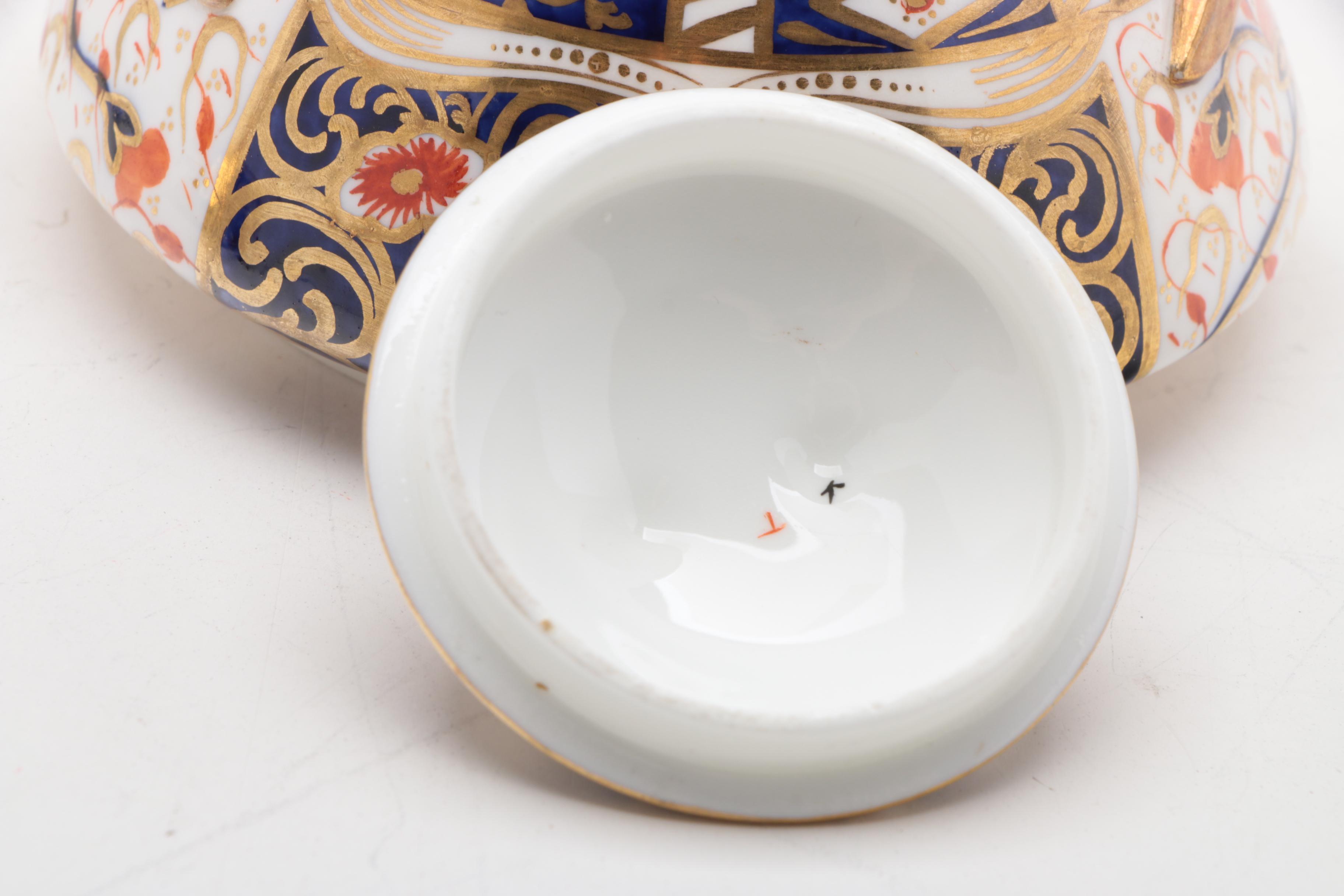 Minton "Imari" Porcelain Creamer and Sugar, Early 20th Century
