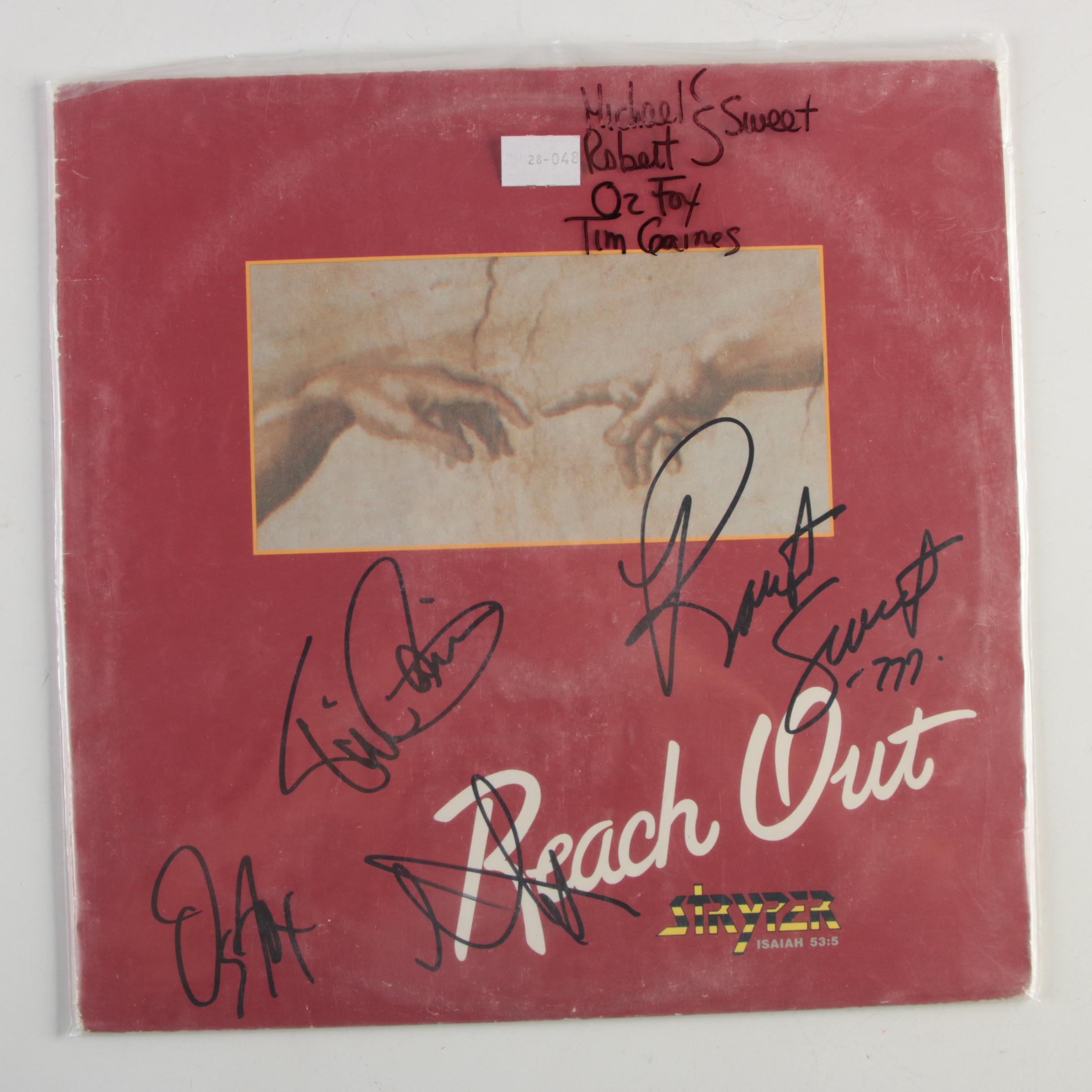 Billy Joel, Darius Rucker, Stryper, Other Signed LP Record Covers with COAs