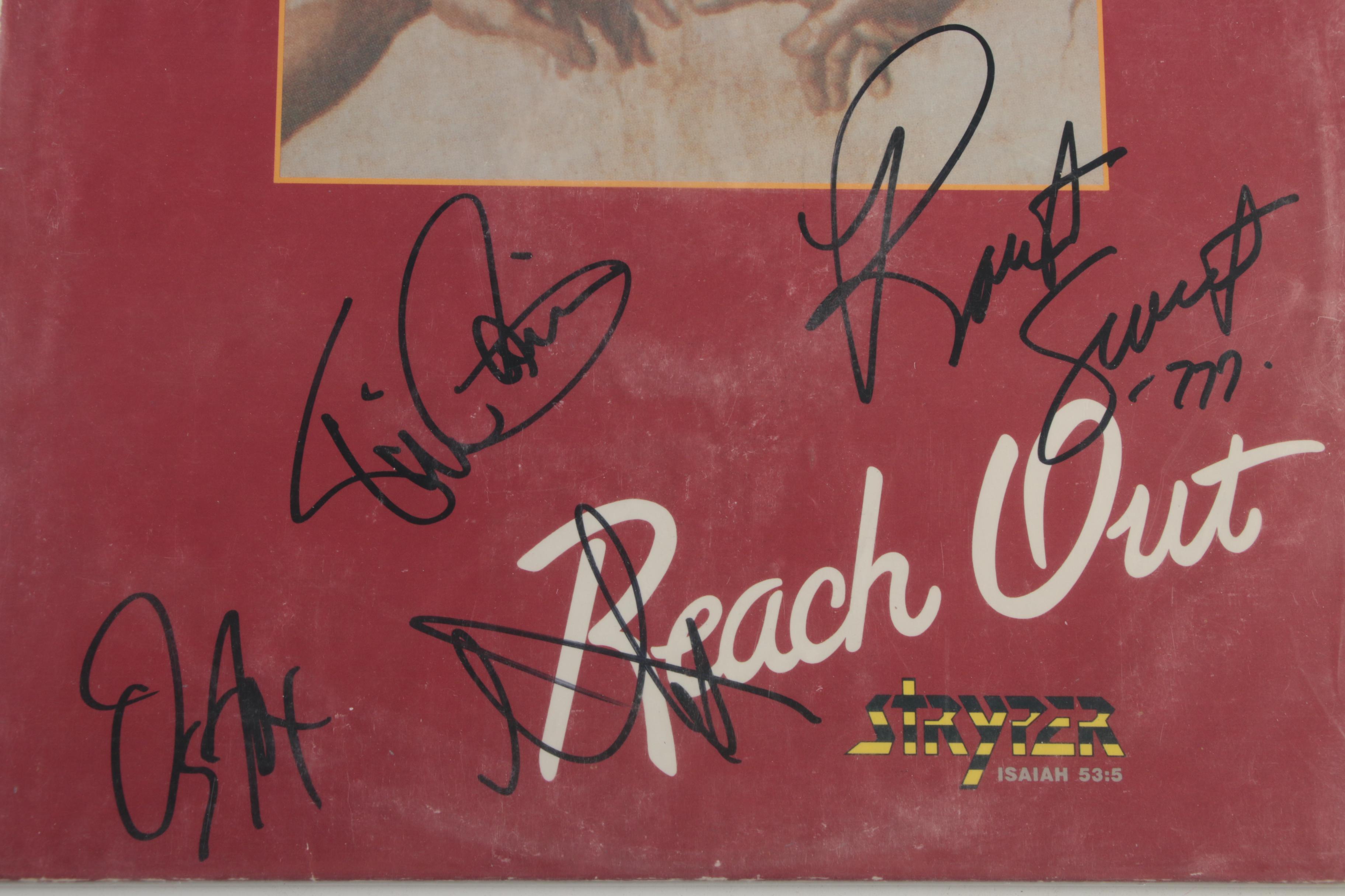 Billy Joel, Darius Rucker, Stryper, Other Signed LP Record Covers with COAs