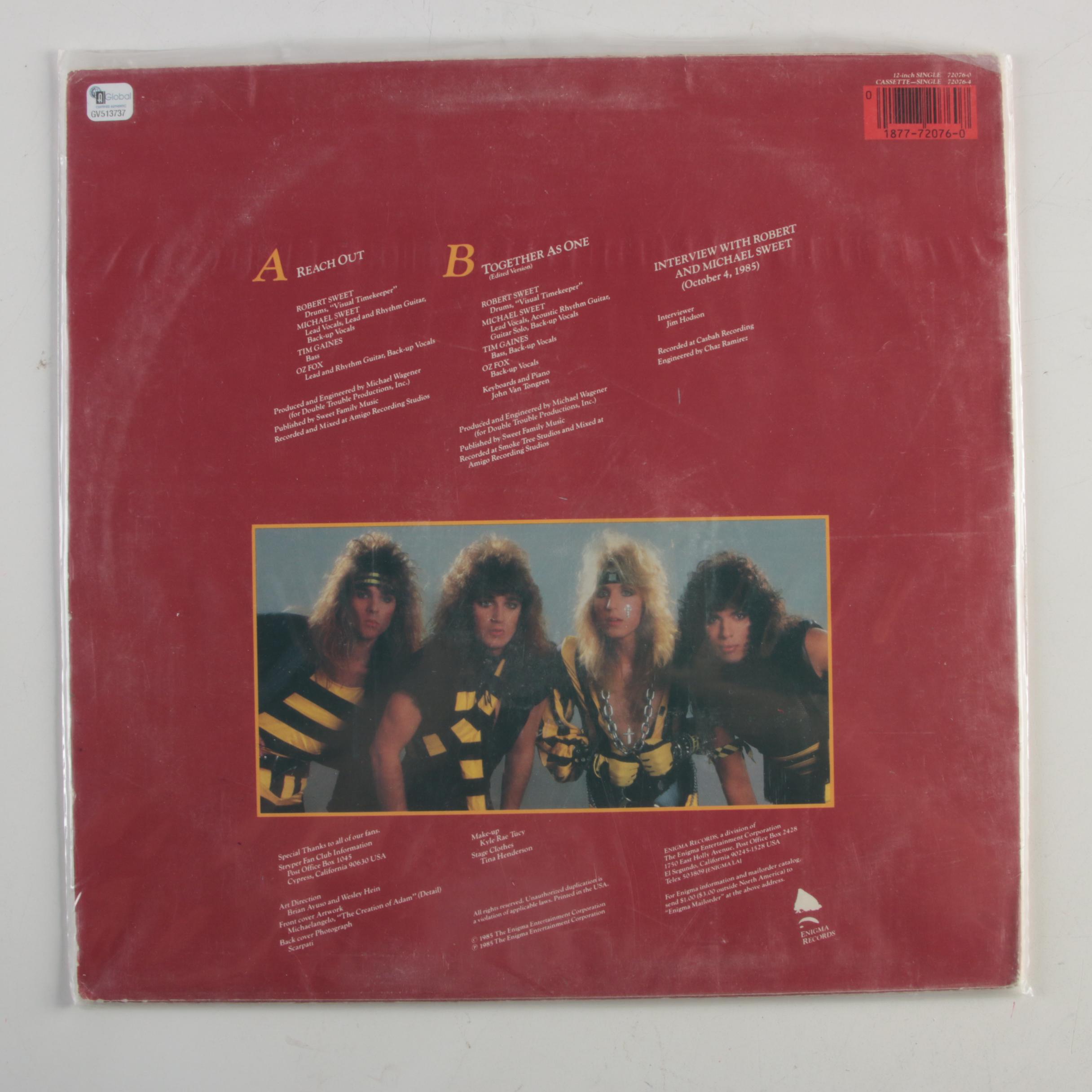 Billy Joel, Darius Rucker, Stryper, Other Signed LP Record Covers with COAs