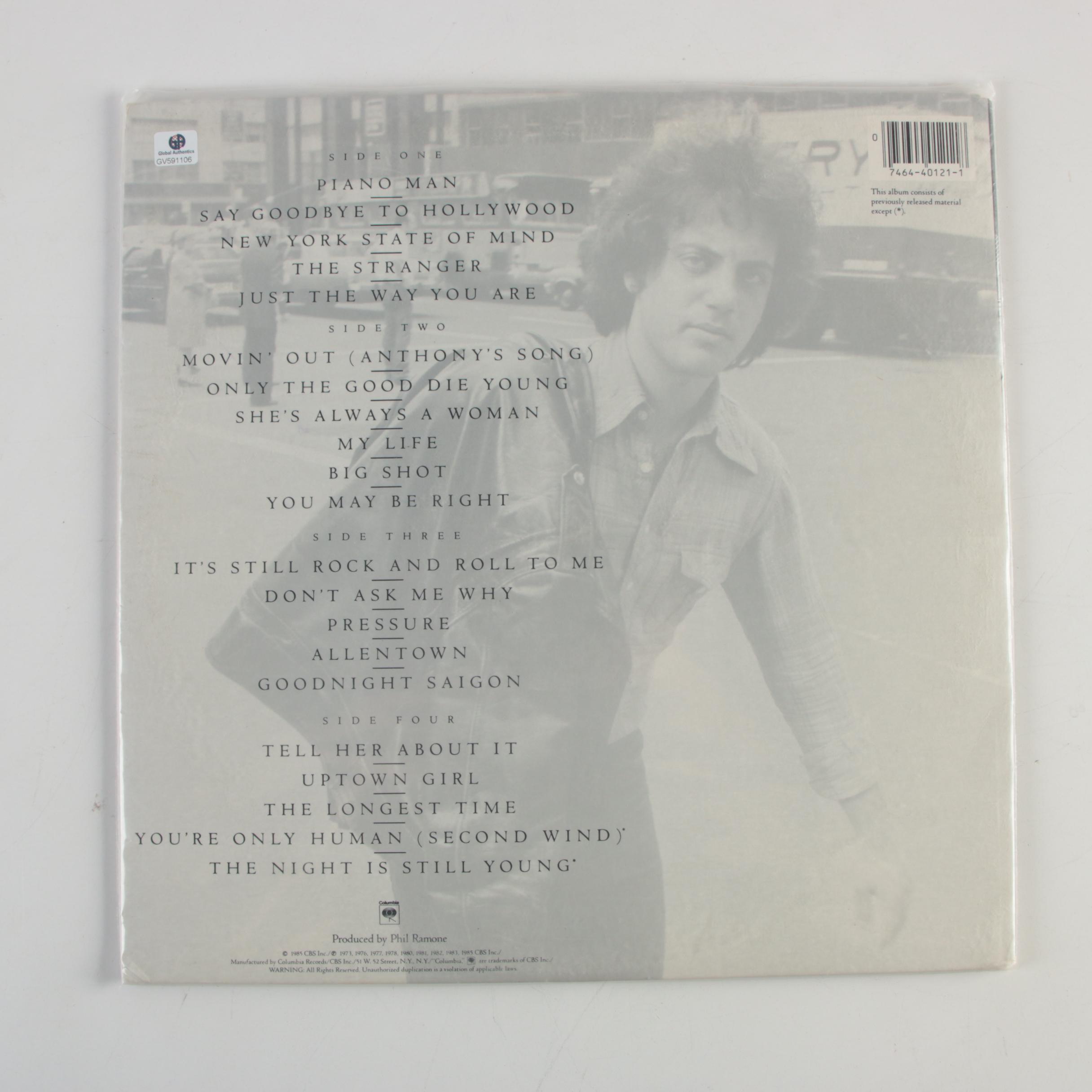 Billy Joel, Darius Rucker, Stryper, Other Signed LP Record Covers with COAs