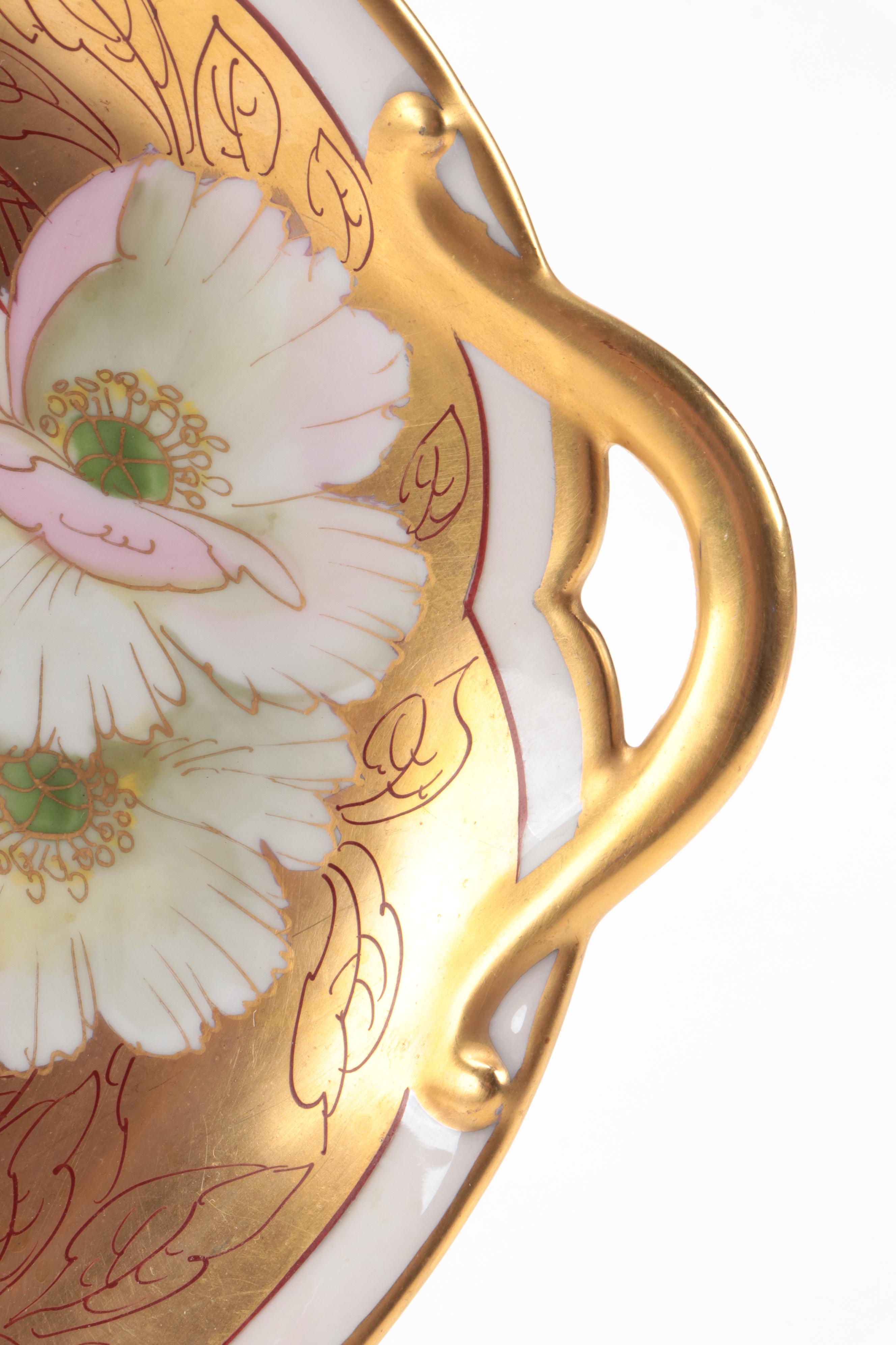 Hand-Painted Limoges Porcelain Platter, Early 20th Century