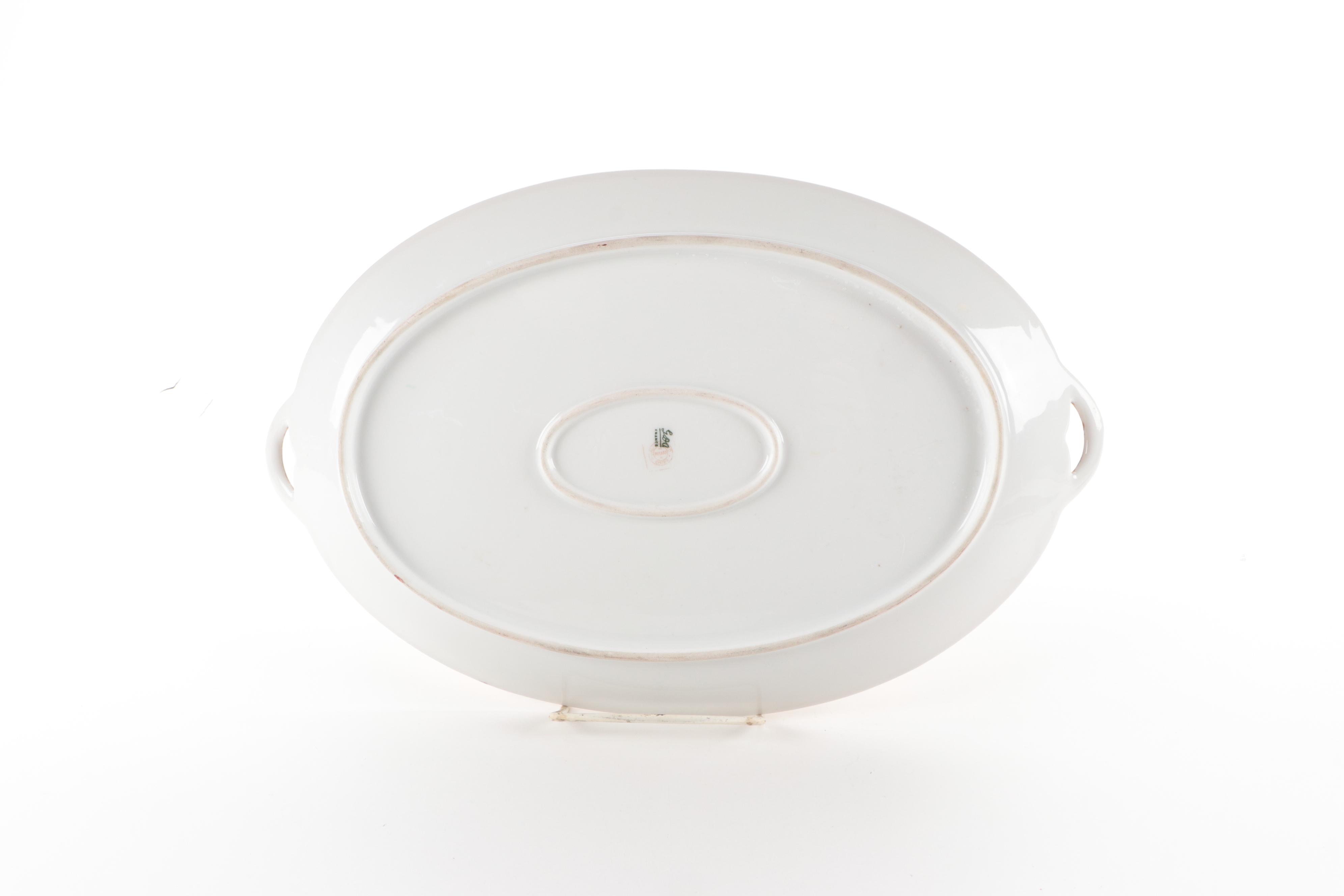 Hand-Painted Limoges Porcelain Platter, Early 20th Century