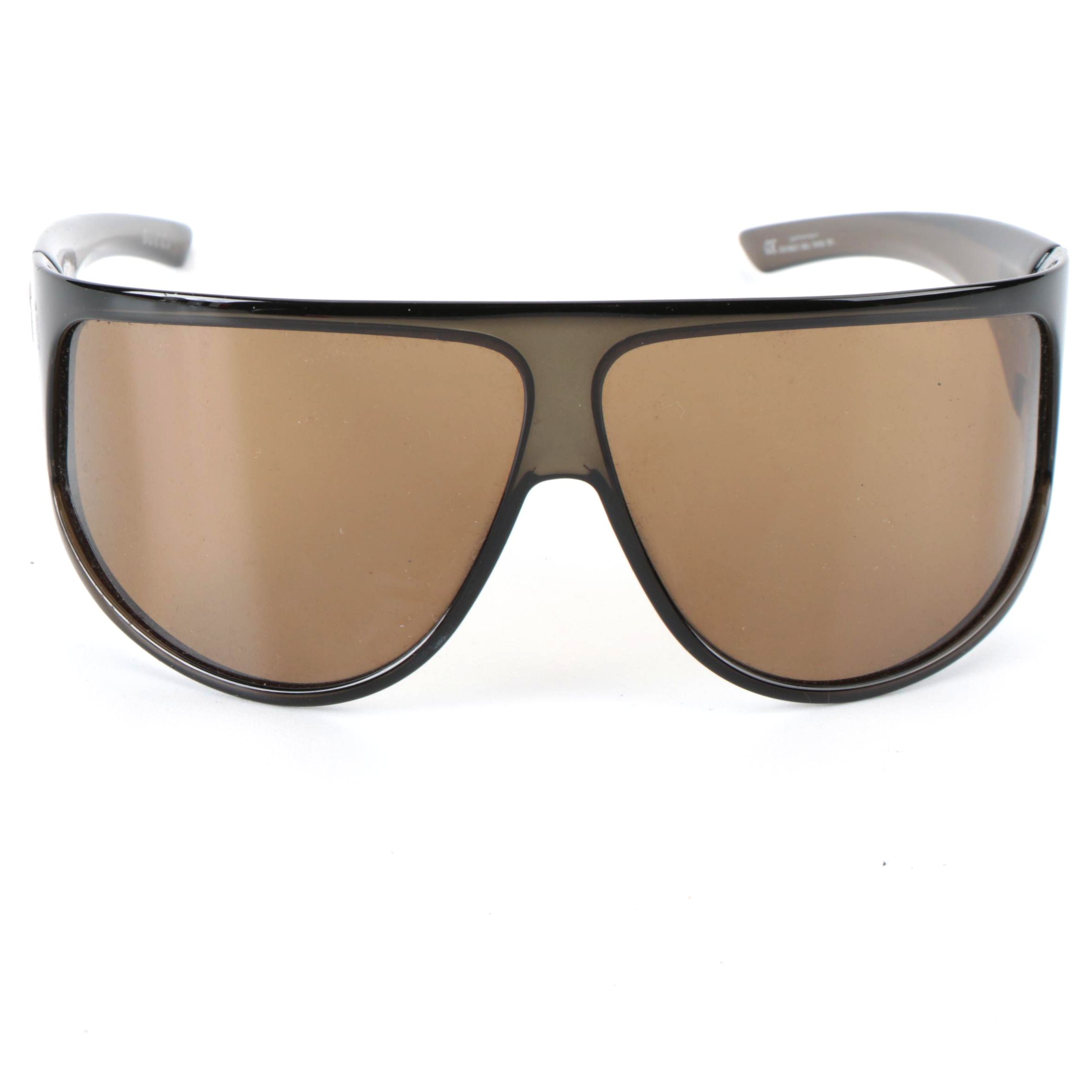 Gucci GG 1498/S Olive Brown Shield Sunglasses with Case