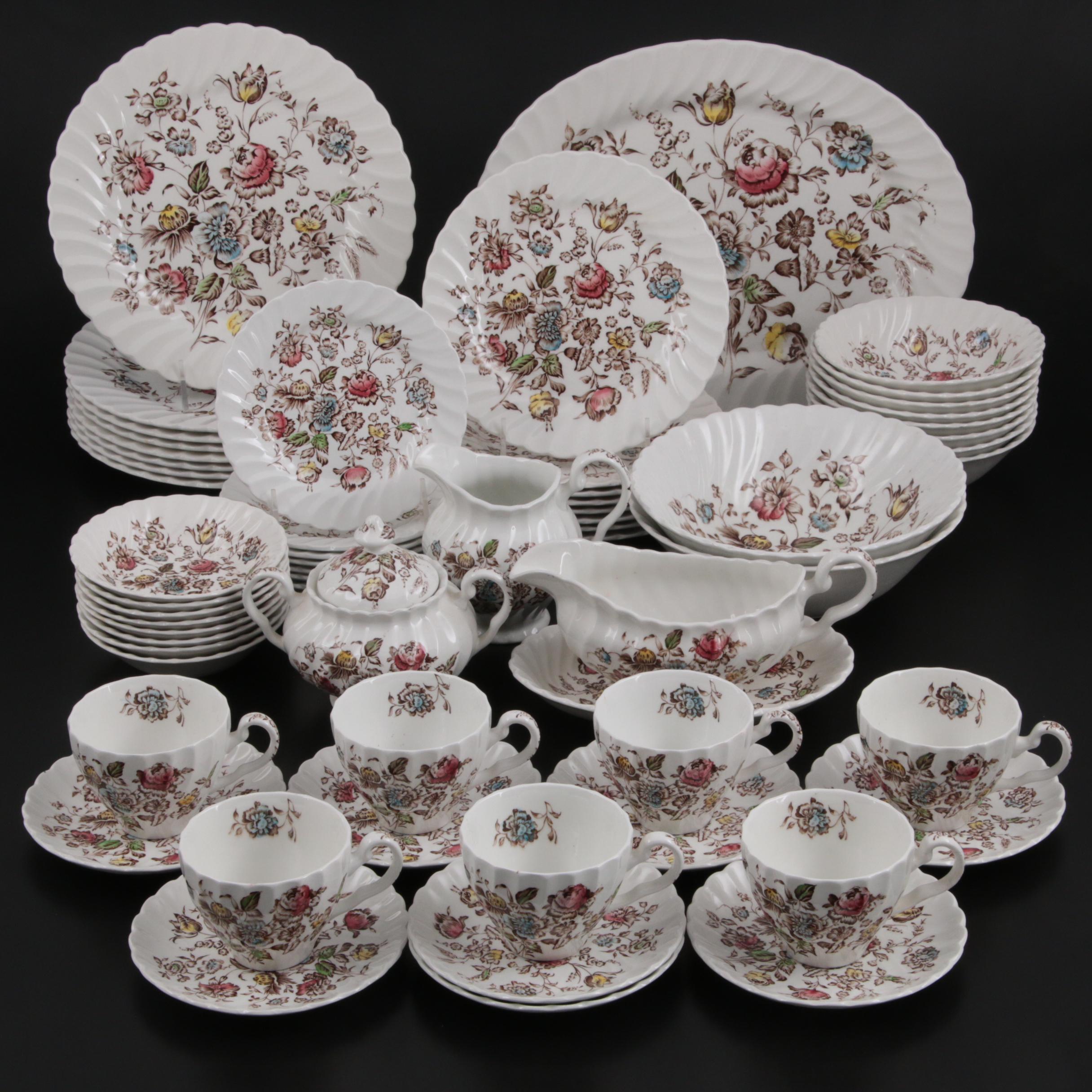 Johnson Brothers "Staffordshire Bouquet" Ironstone Dinnerware and Serveware