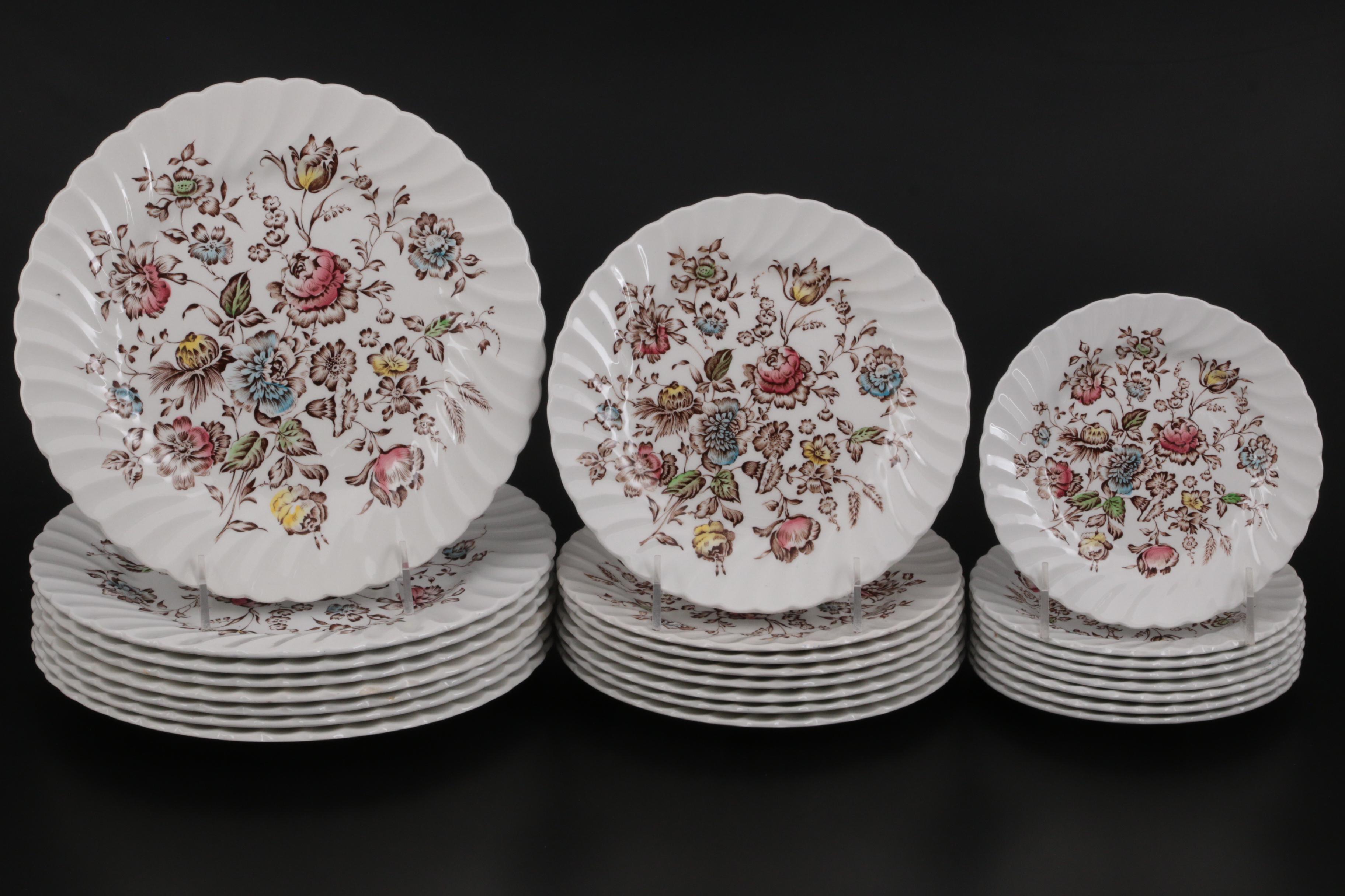 Johnson Brothers "Staffordshire Bouquet" Ironstone Dinnerware and Serveware