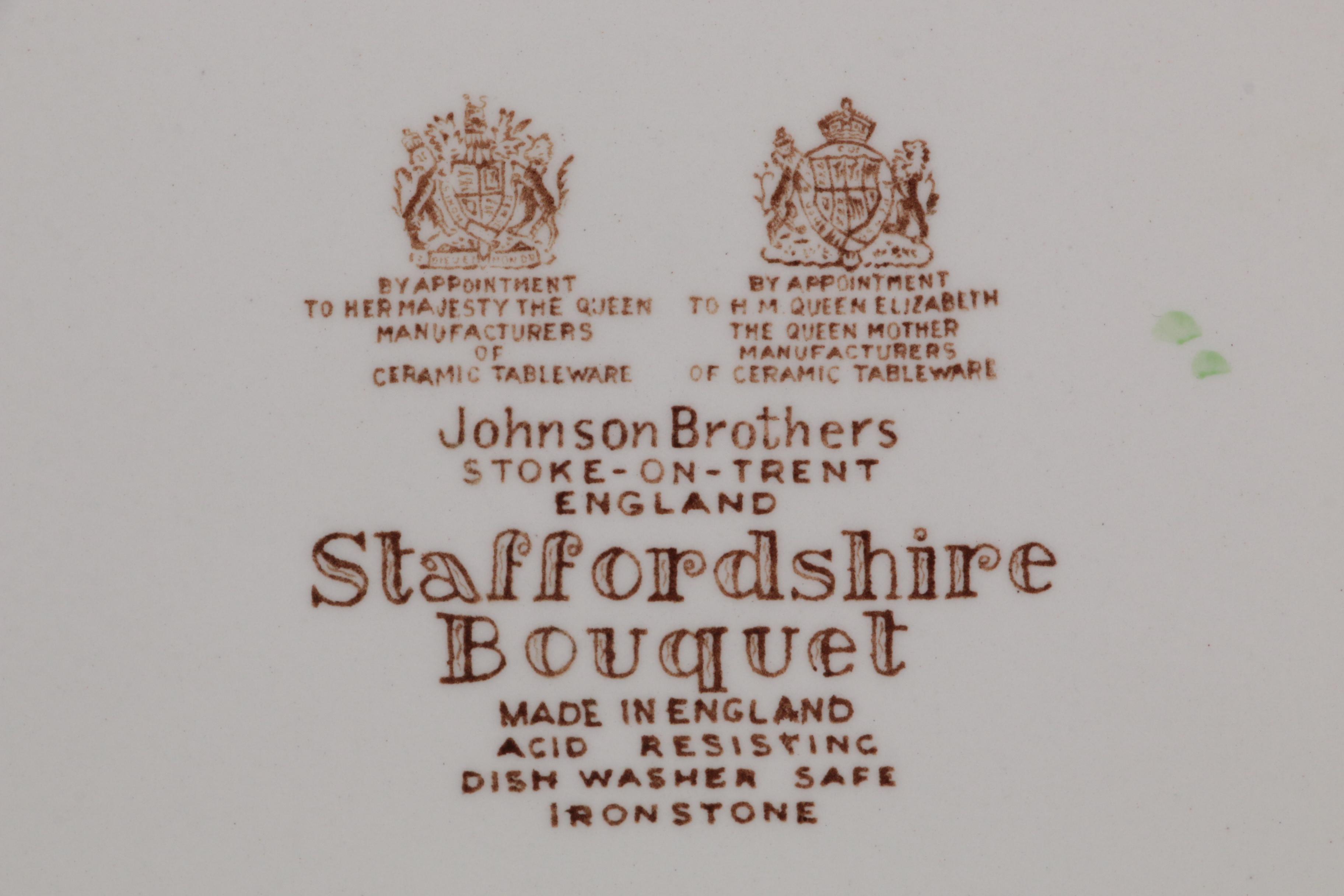Johnson Brothers "Staffordshire Bouquet" Ironstone Dinnerware and Serveware
