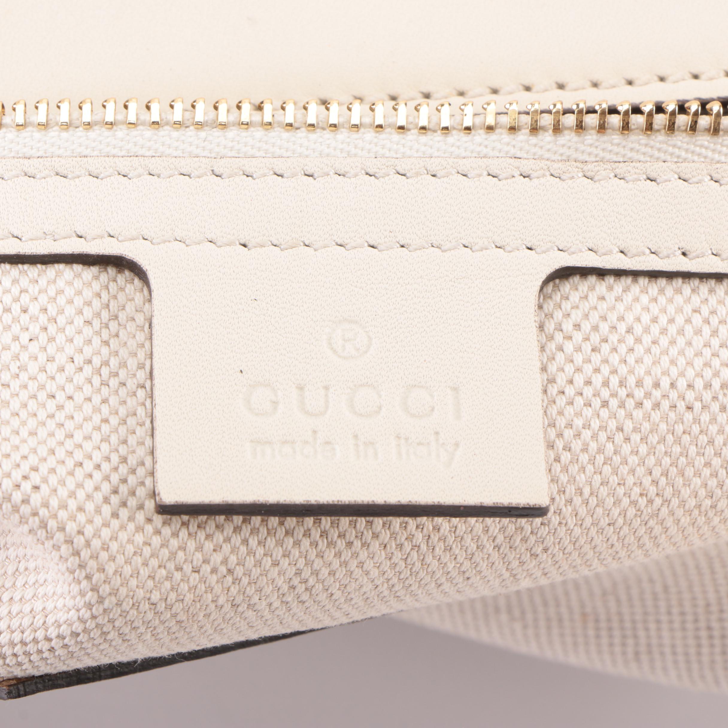 Gucci Japan Exclusive Marmont Ribbon Tote in White Leather