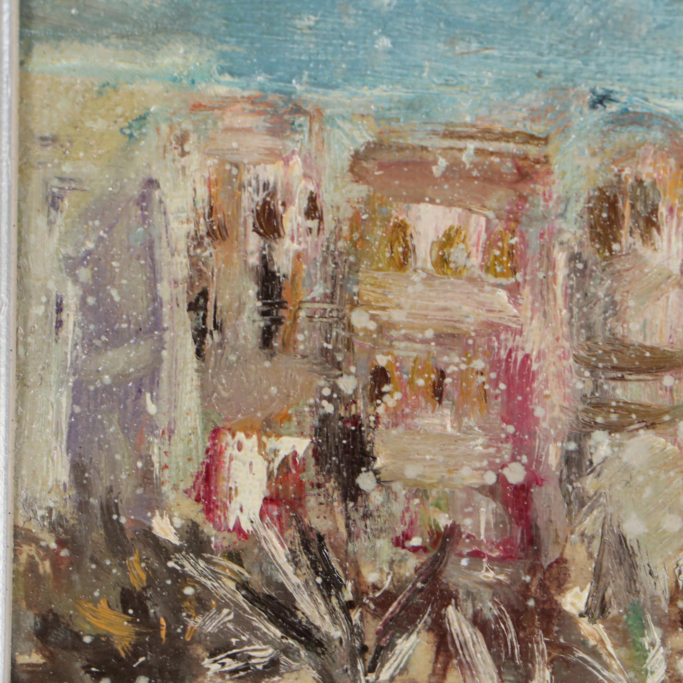 Maya Radoslavova Oil Painting "Зима," 1998