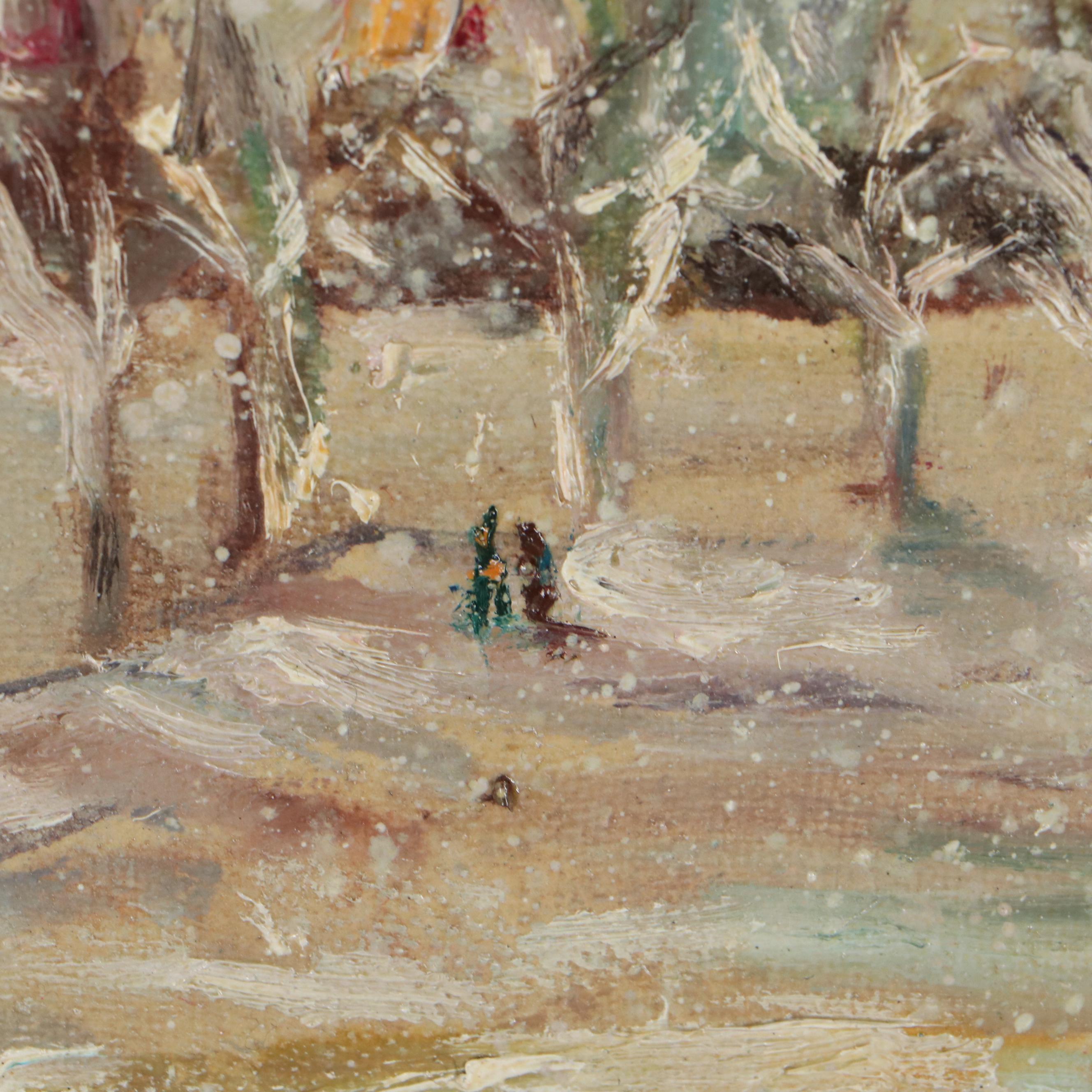 Maya Radoslavova Oil Painting "Зима," 1998